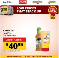 Jumbo specials catalogue – valid from 27/08/2026 | Page: 1 | Products: Case, Dressing
