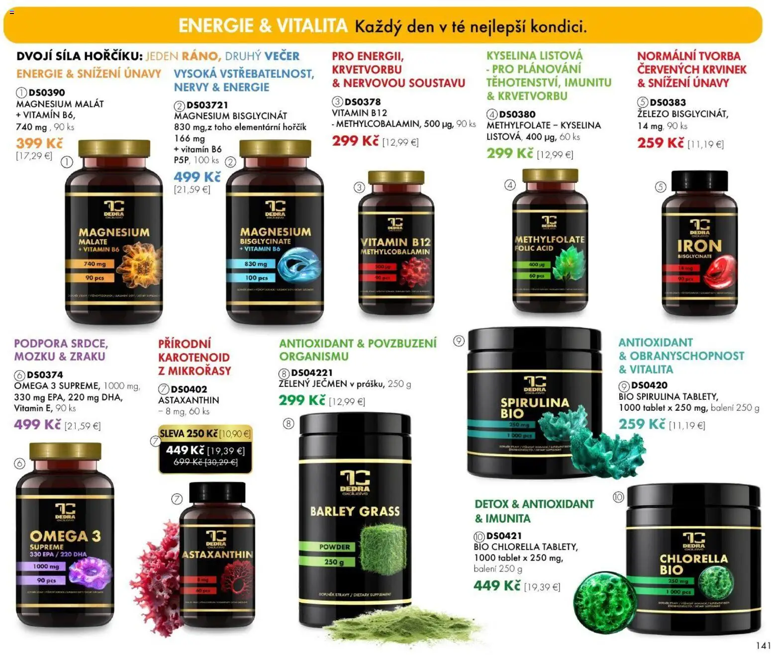 Nové Dedra akcie – leták je platný od 01.08.2026 | Strana: 41 | Produkty: Tablet, Omega 3, Omega