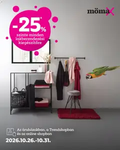 Mömax akciós újság - amely érvényes a következő dátumtól: 2026.10.26.