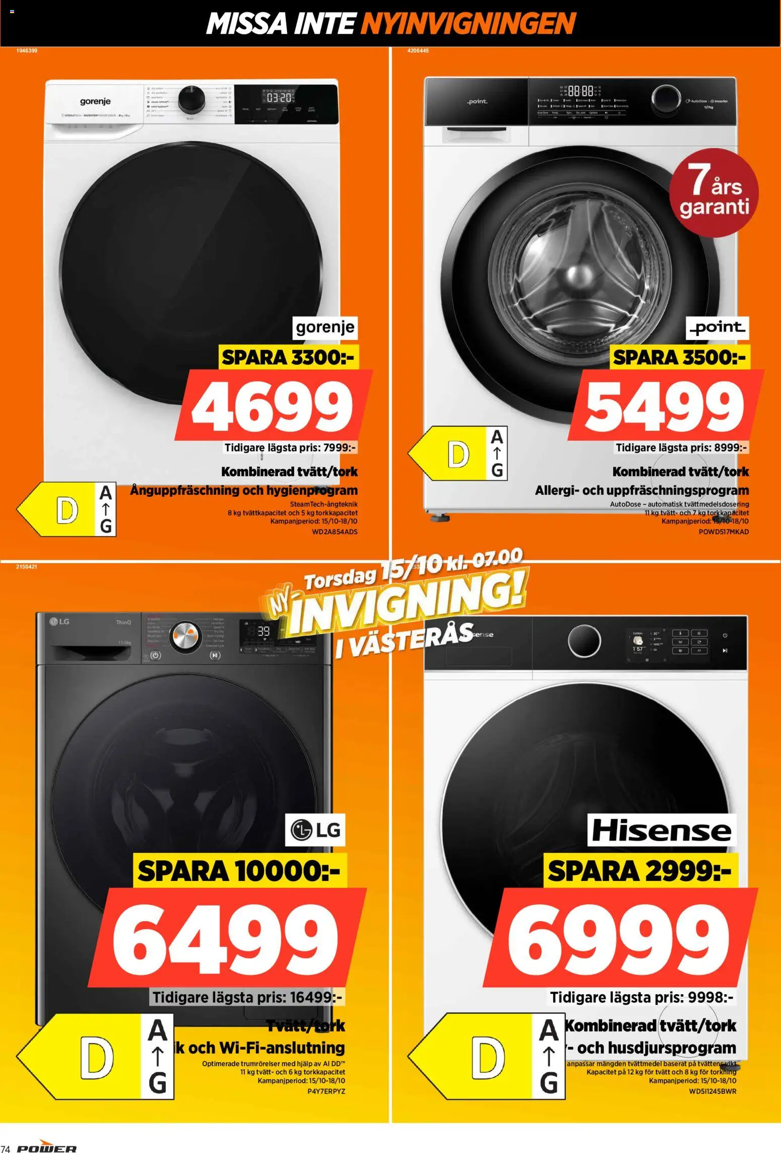 Power reklamblad aktuell från 15/10/2026 | Sida: 74 | Produkter: Tvättmedel