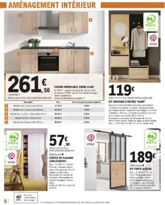 Brico E.Leclerc - Prévisualisation de Brico E.Leclerc catalogue valide à partir de 23/06/2026 | Page: 8 | Produits: Meuble bas, Kit dressing, Porte, Dressing