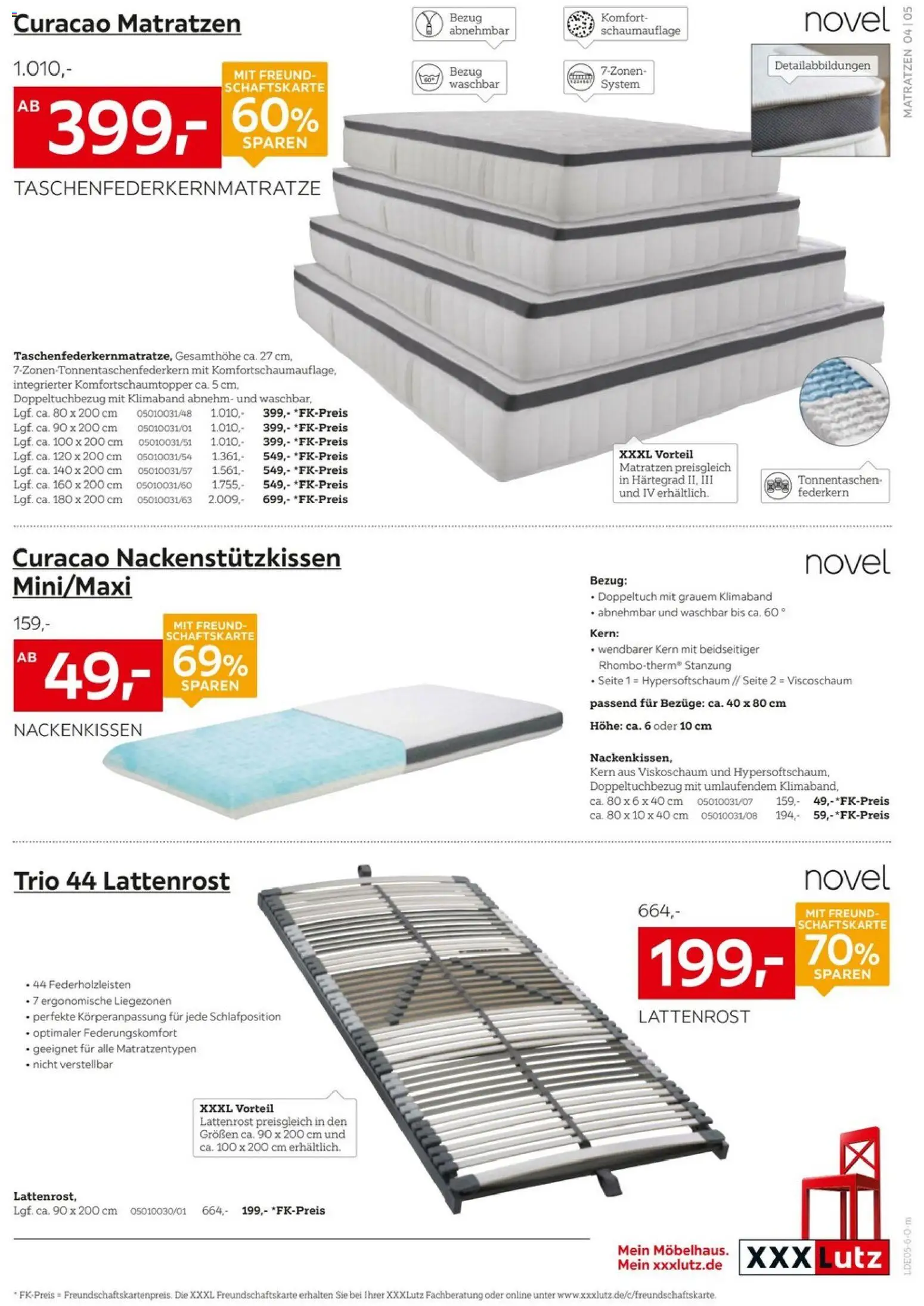 XXXLutz Matratzen Spezial – gültig ab 16.05.2026 | Seite: 5 | Produkte: Lattenrost