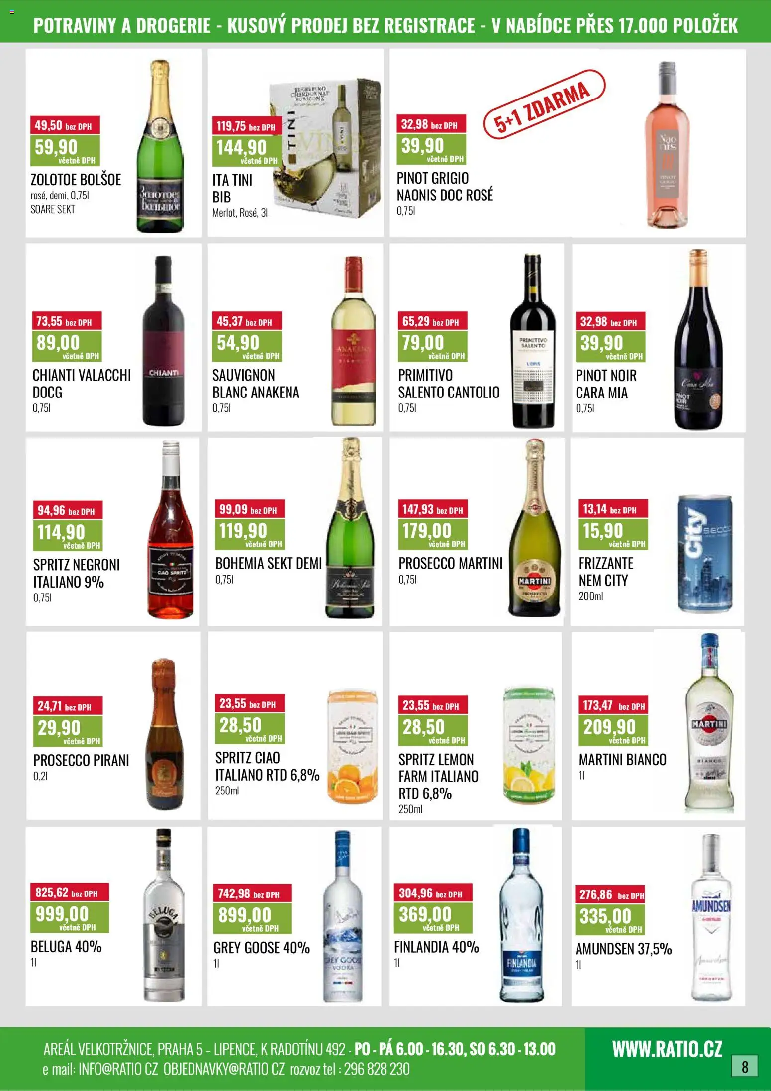 Ratio leták od 01.06.2026 | Strana: 9 | Produkty: Bohemia sekt, Martini, Frizzante, Sprite