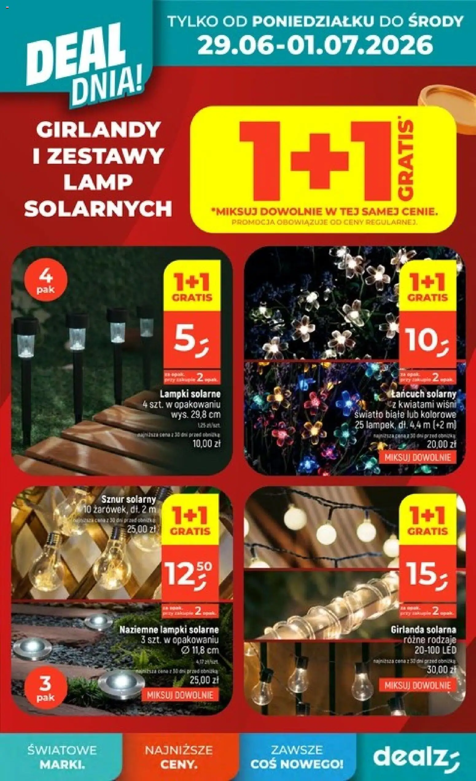 Dealz gazetka od 25.06.2026 | Strona: 9 | Produkty: Lampki