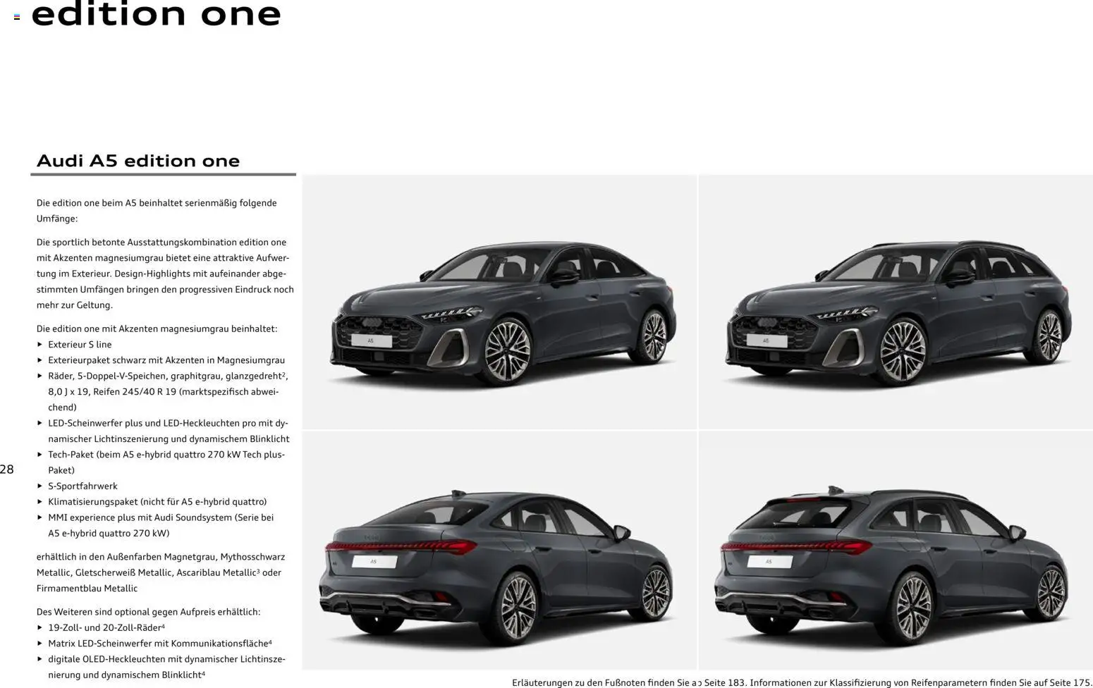 Audi A5 – gültig ab 28.10.2025 | Seite: 28