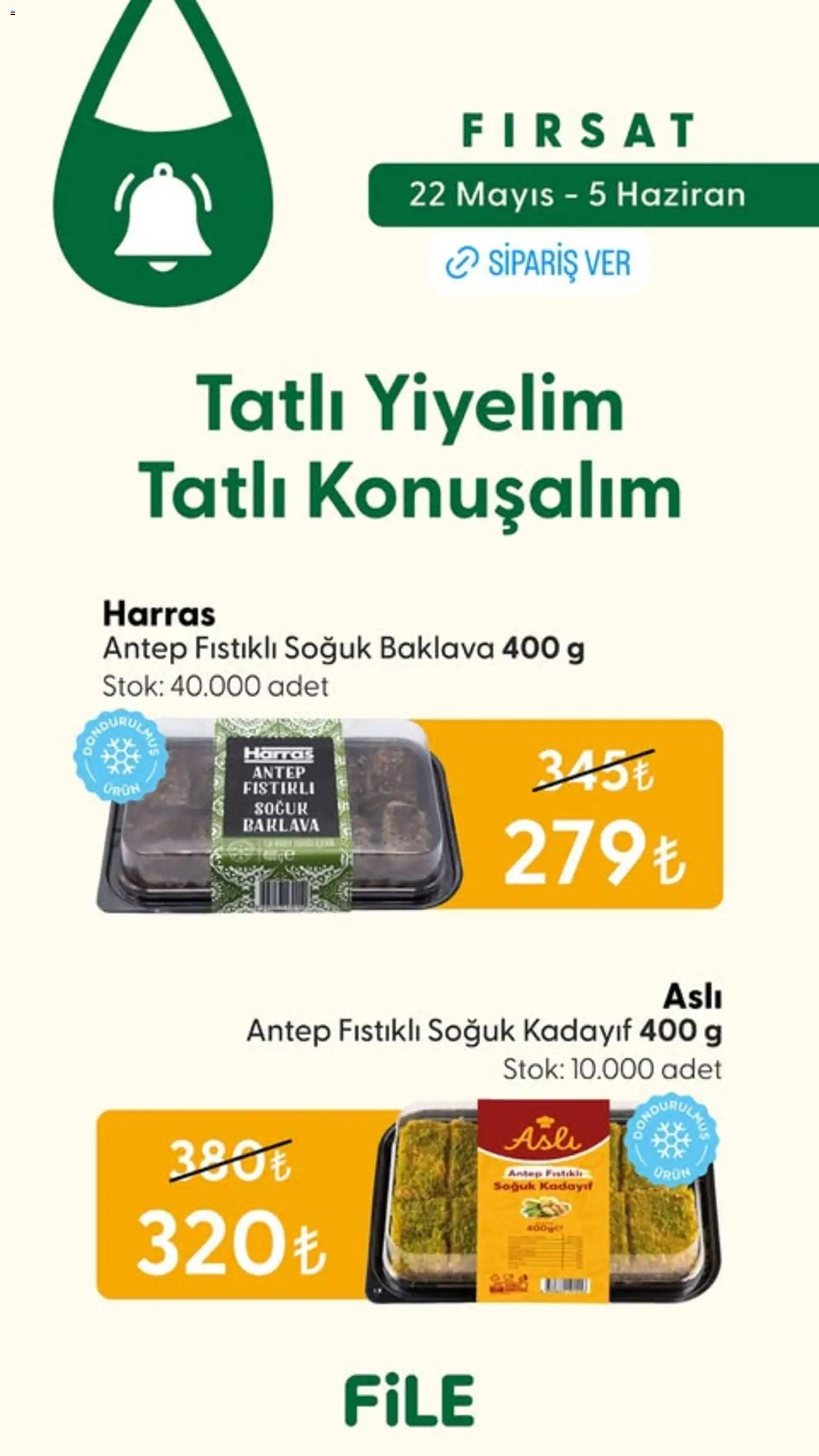 File Market aktüel ürünler kataloğu yayımlandı! Bu hafta 22 Mayıs 2026 - 05 Haziran 2026 günü File Market indirimli ürünleri
