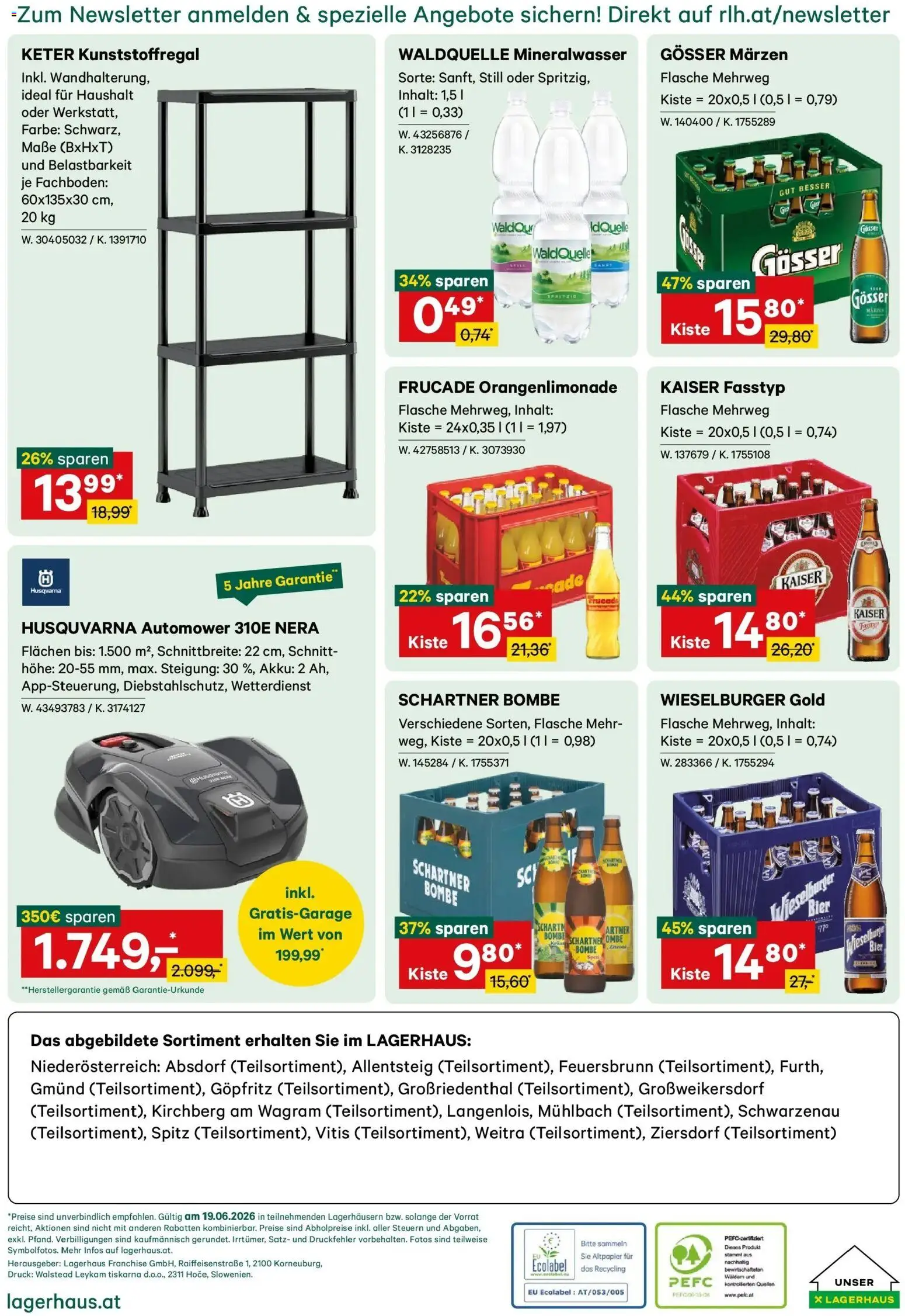 Lagerhaus - Wochen Angebote gültig ab 18.06.2026 | Seite: 4 | Produkte: Bier