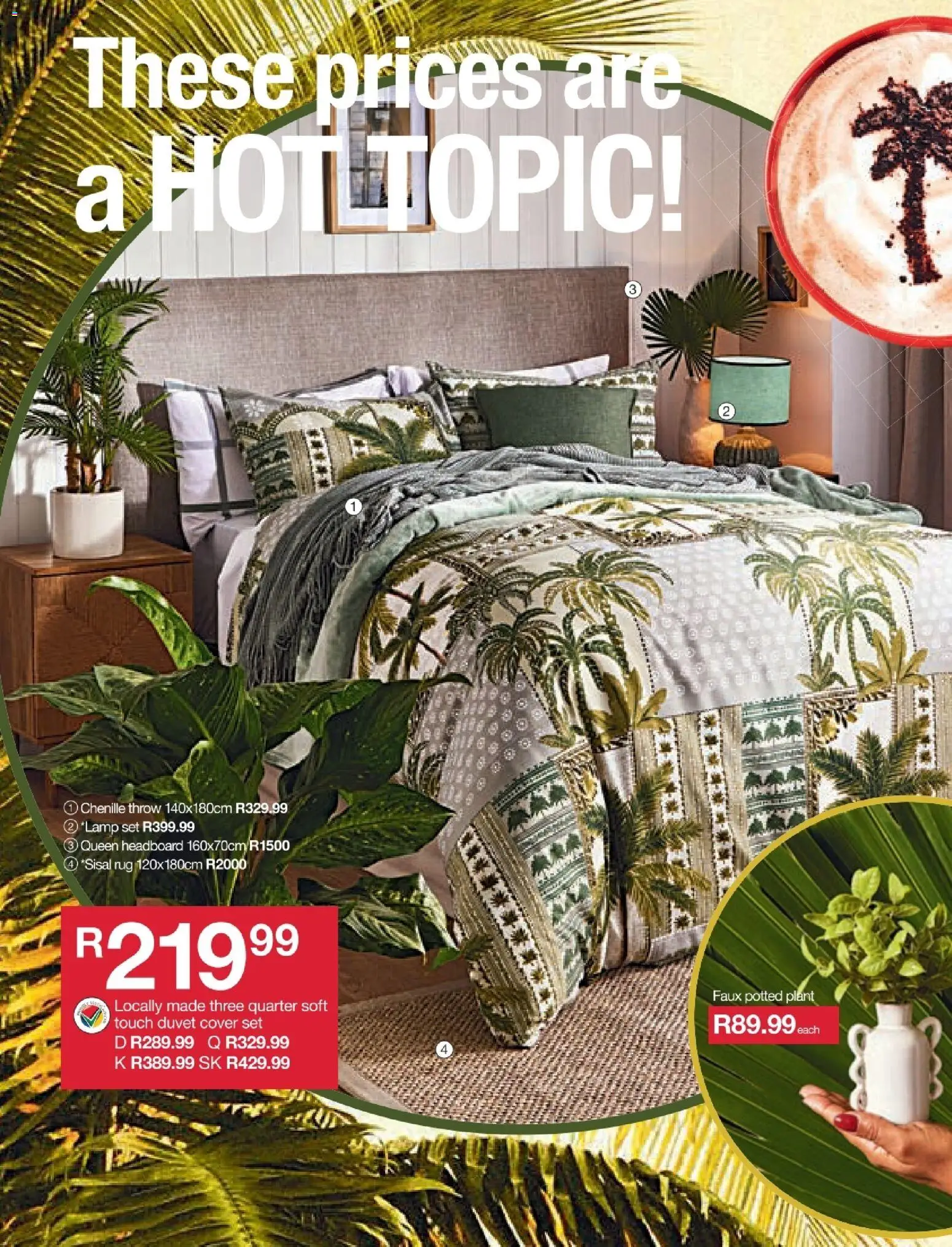 New MRP Home catalogue – valid from 25/06/2026 | Page: 12 | Products: Duvet, Rug, Headboard, Lamp
