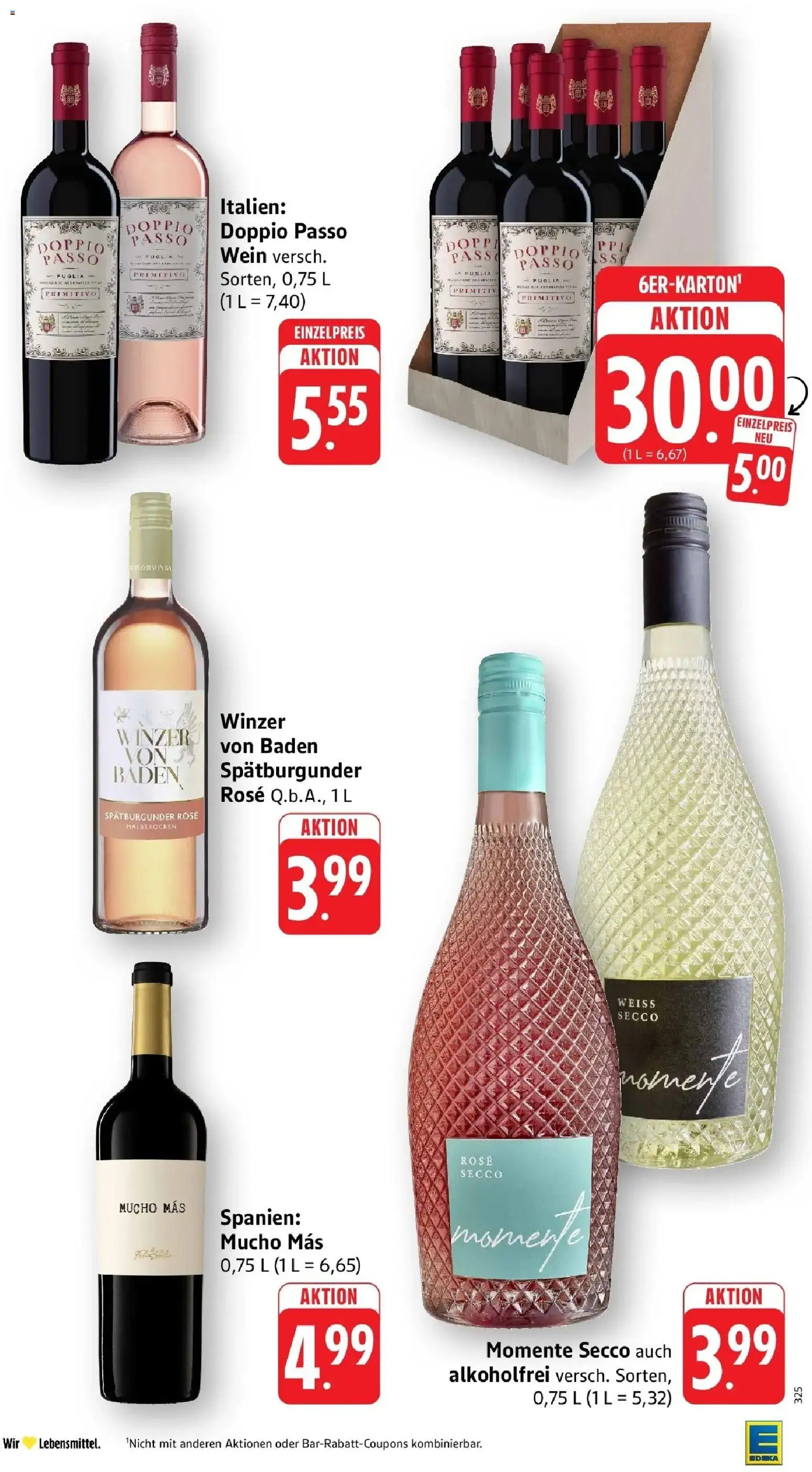 Edeka prospekt Schriesheim	 – gültig ab 04.05.2026 | Seite: 46 | Produkte: Doppio Passo, Wein