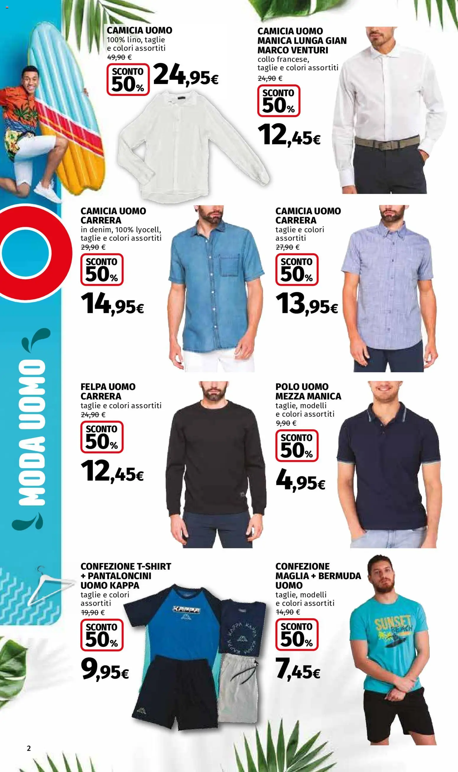 Volantino Ipercoop del 04/07/2026 | Pagina: 2 | Prodotti: Felpa, Pantaloncini, Polo, Collo