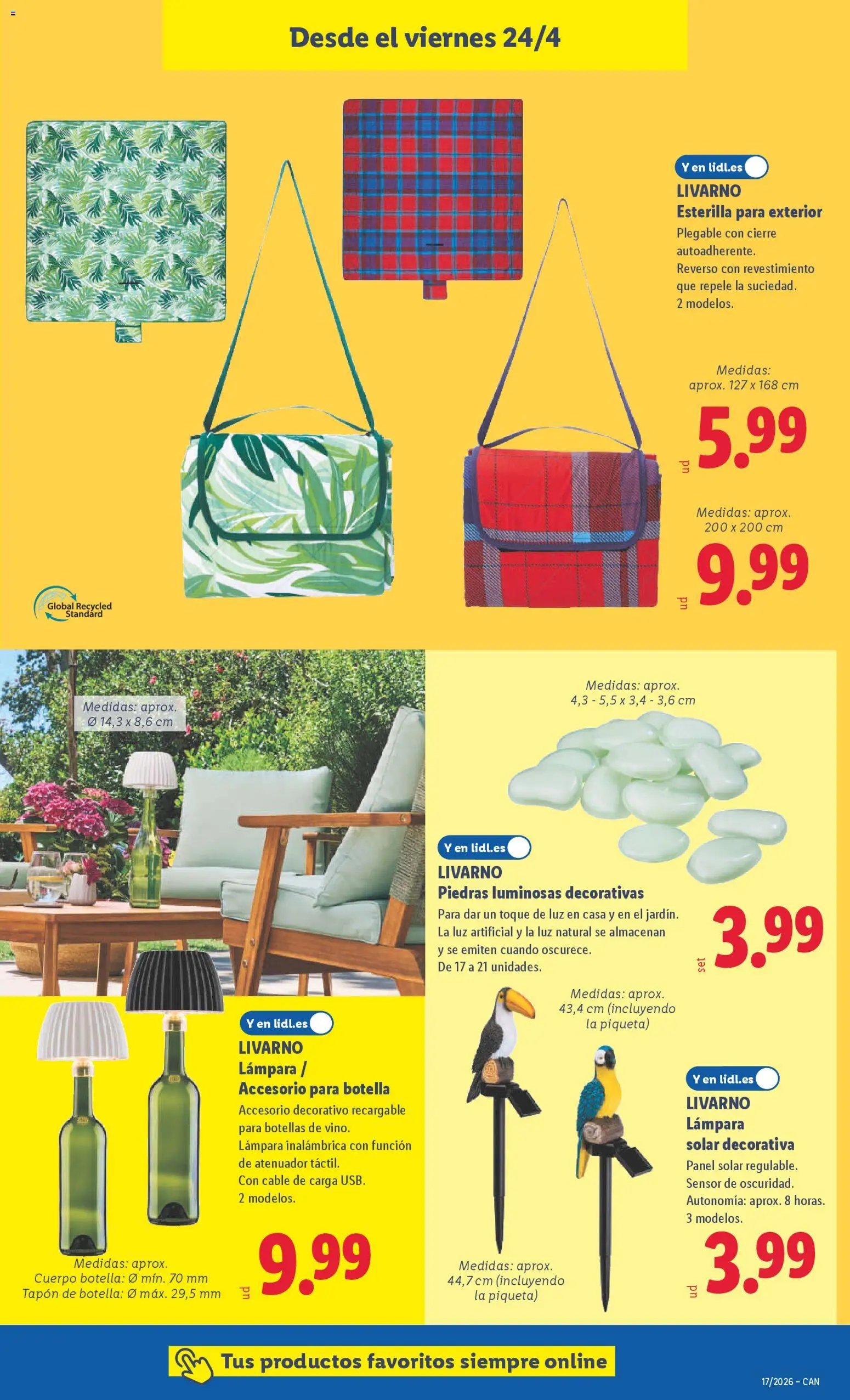 Lidl Canarias │ válido desde el 20.04.2026 | Página: 19 | Productos: Cable, Lámpara