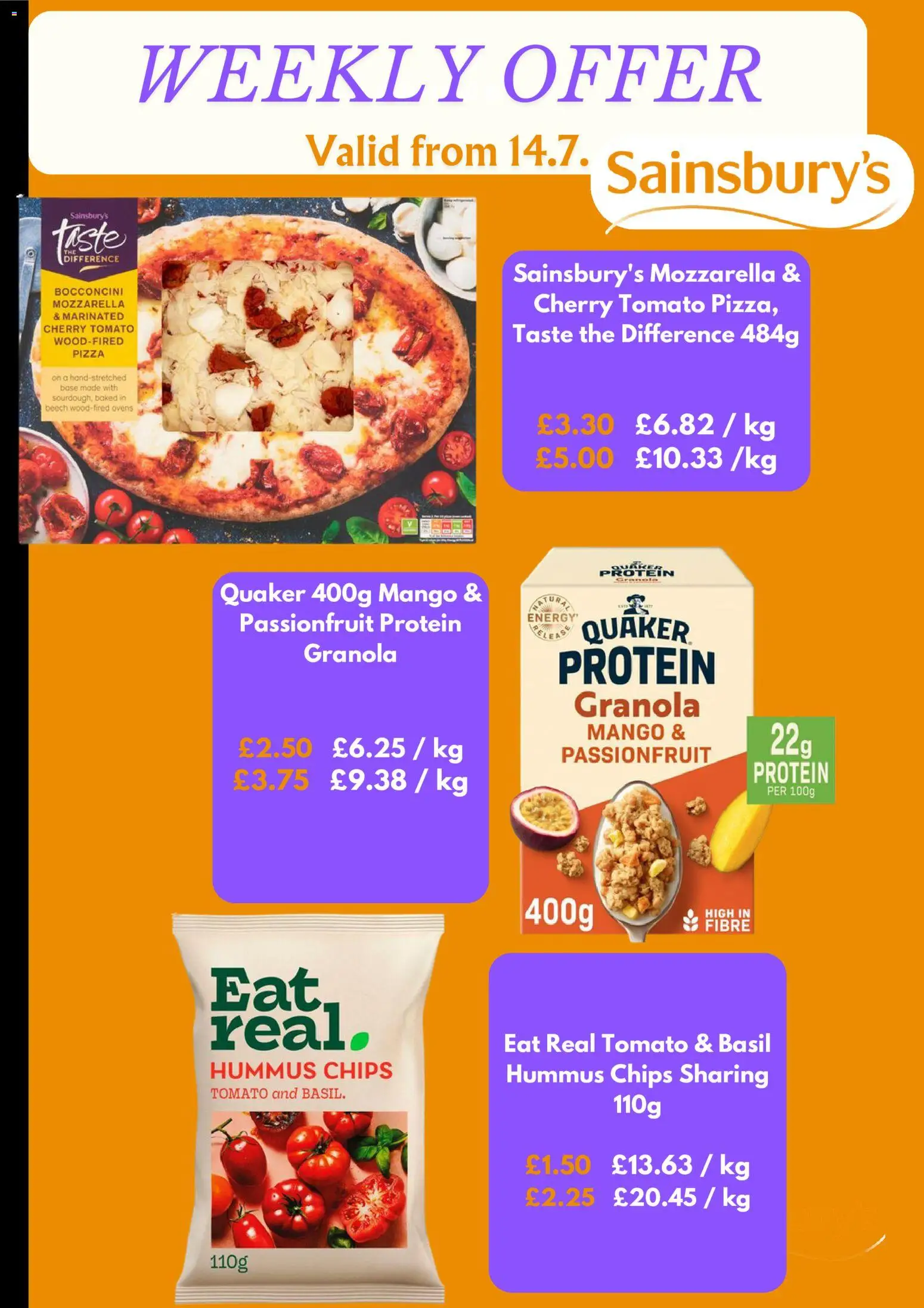 {H1} | Page: 2 | Products: Hummus, Mozzarella, Protein, Tomato