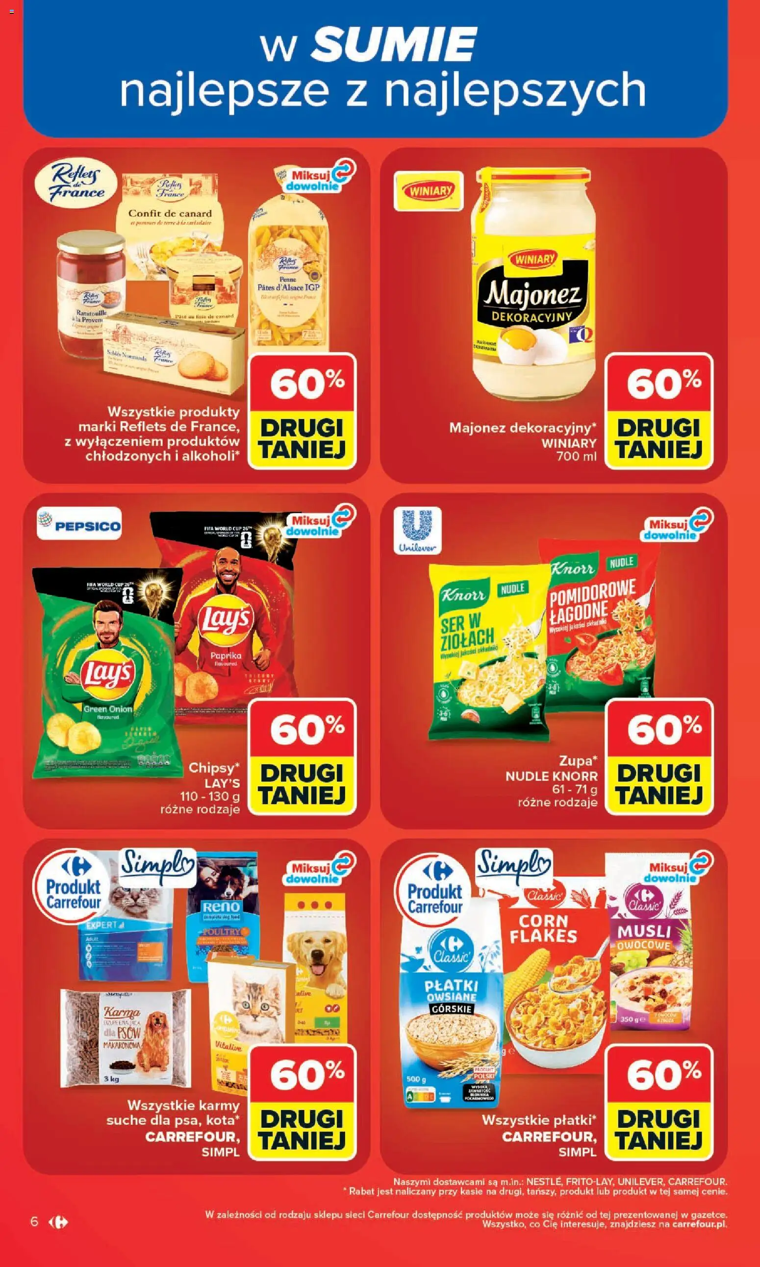 Carrefour gazetka od 13.07.2026 | Strona: 8 | Produkty: Penne, Ser, Płatki, Majonez