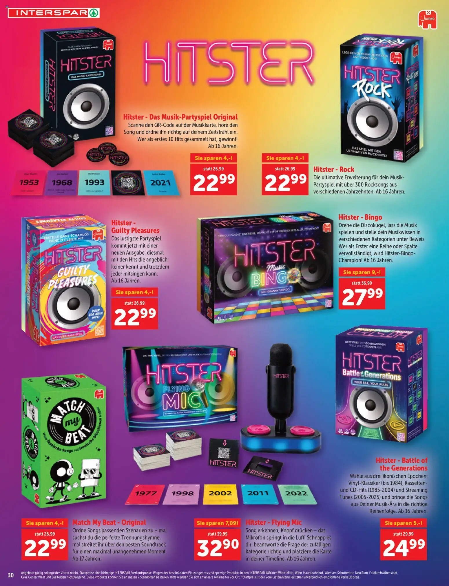 Interspar Sonderfolder Kindergeschenke gültig ab 27.10.2026 | Seite: 30 | Produkte: Rock, Spiel, Mikrofon