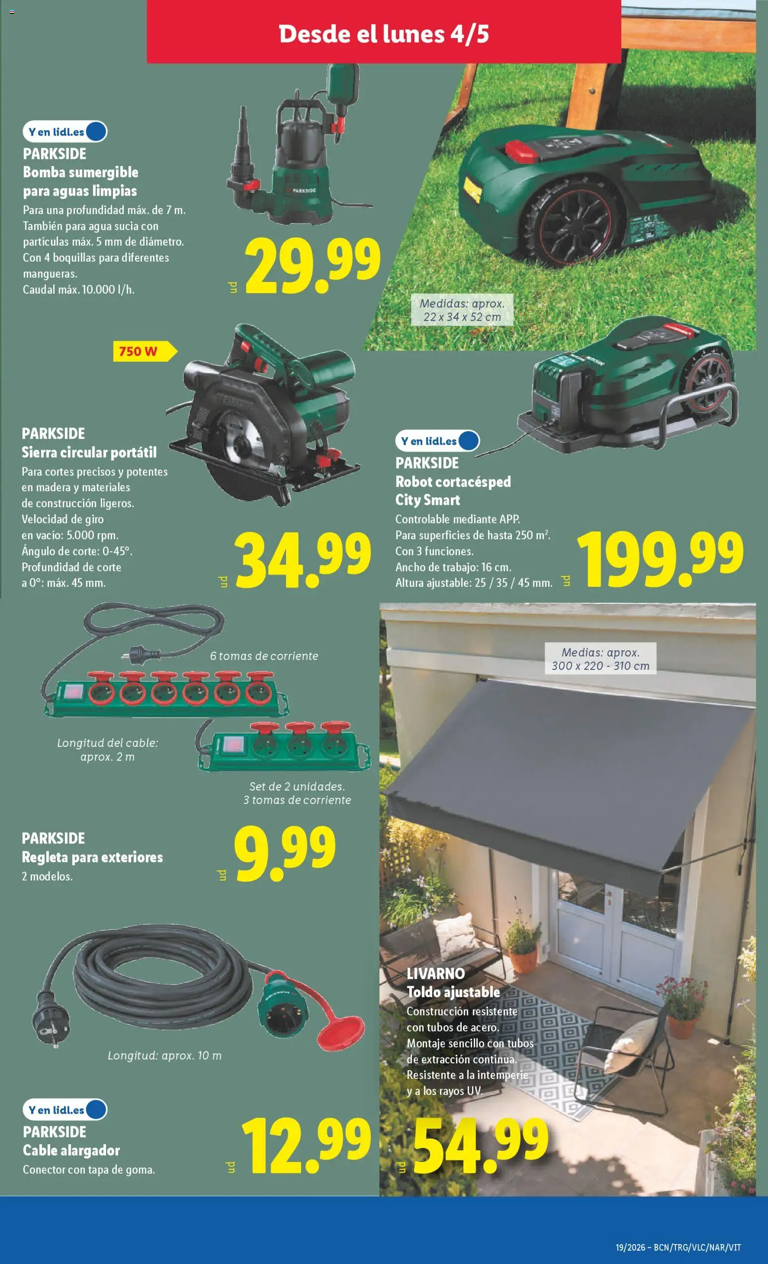 Lidl folleto de bazar │ válido desde el 04.05.2026 | Página: 9 | Productos: Medias, Cable, Robot, Απολυμαντικό