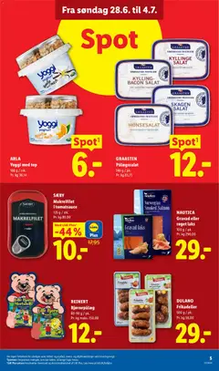 Lidl - Tilbudsavis gyldig fra 28/06/2026 | Side: 5 | Produkter: Svinekød, Salat, Dild, Müsli