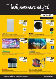 Tehnomanija katalog - pregled Tehnomanija kataloga - važi od 10.07.2026