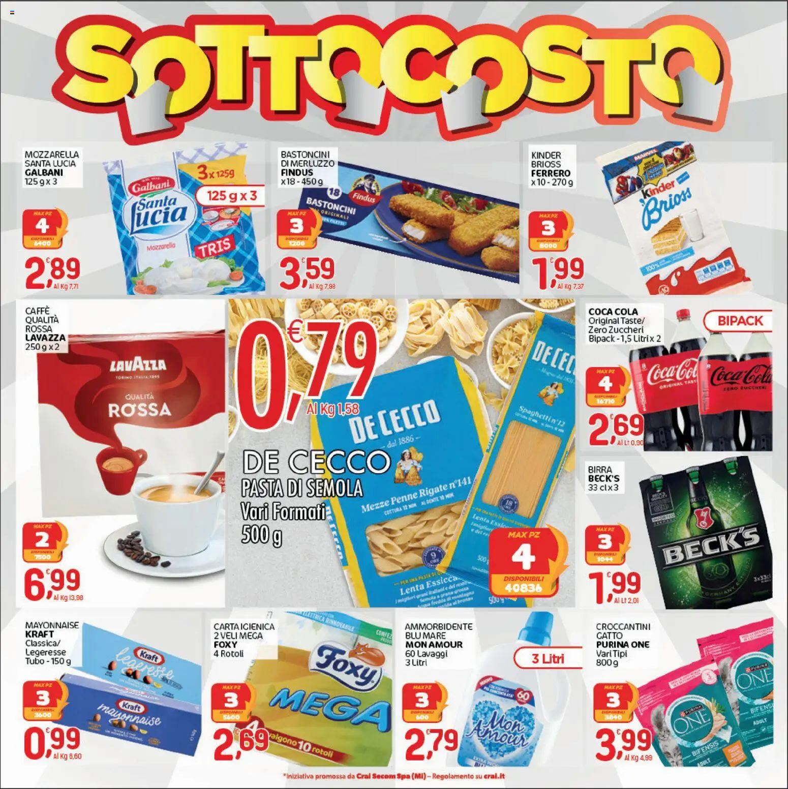 Volantino CRAI del 03/09/2026 | Pagina: 2 | Prodotti: Carta igienica, Merluzzo, Pasta, Coca Cola