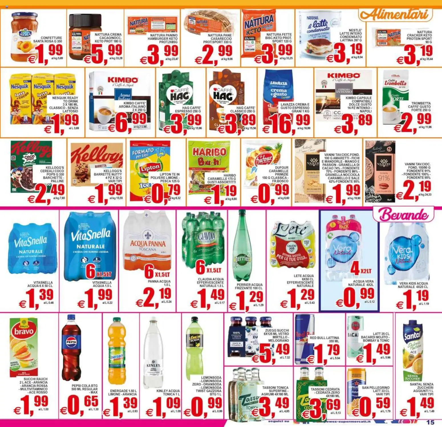 Volantino Pewex del 19/06/2026 | Pagina: 15 | Prodotti: Mango, Barretta, Red Bull, Lavazza