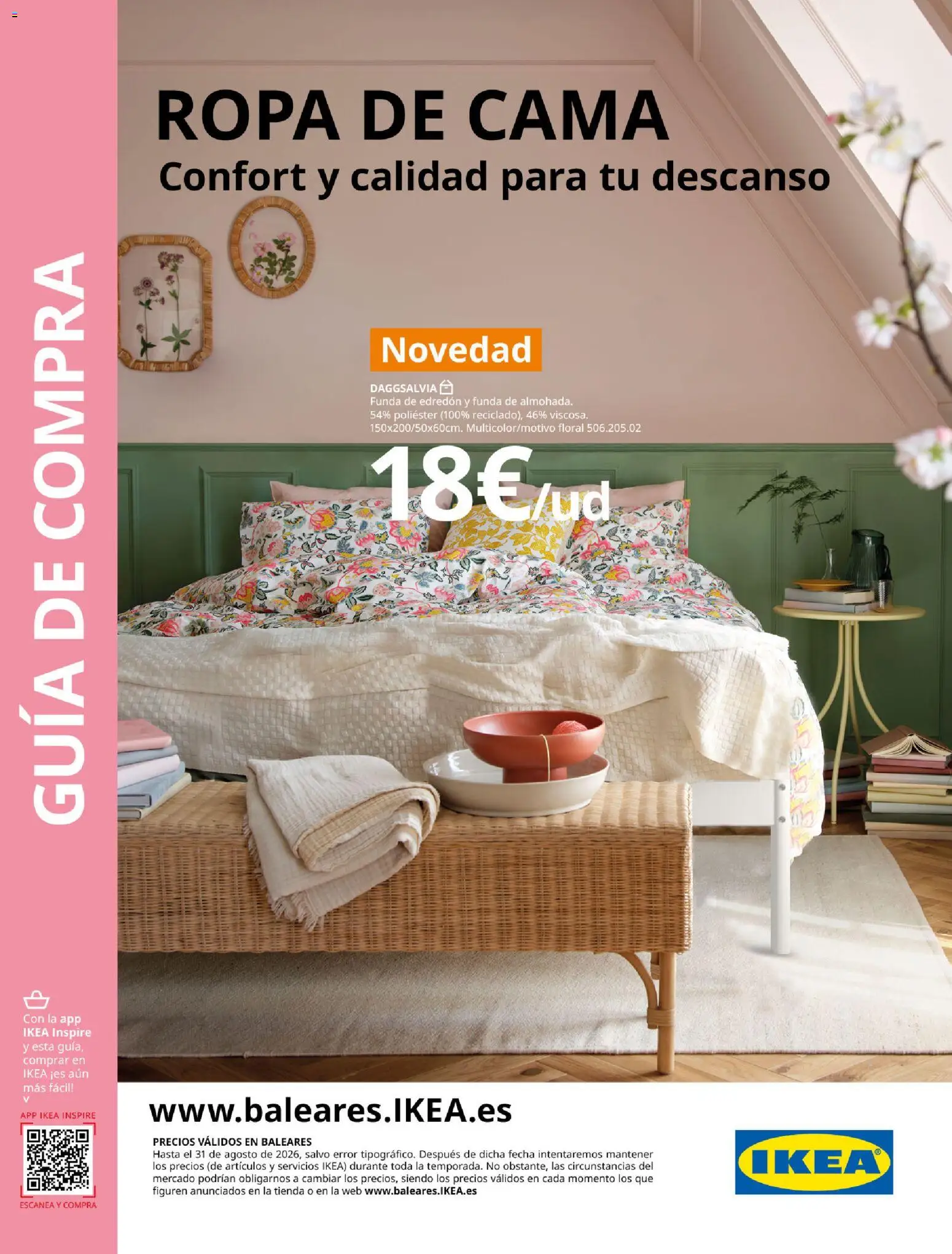 Catálogo IKEA Ropa de Cama │ válido desde el 01/02/2026 | Página: 1 | Productos: Edredón, Ropa, Ropa de cama, Cama
