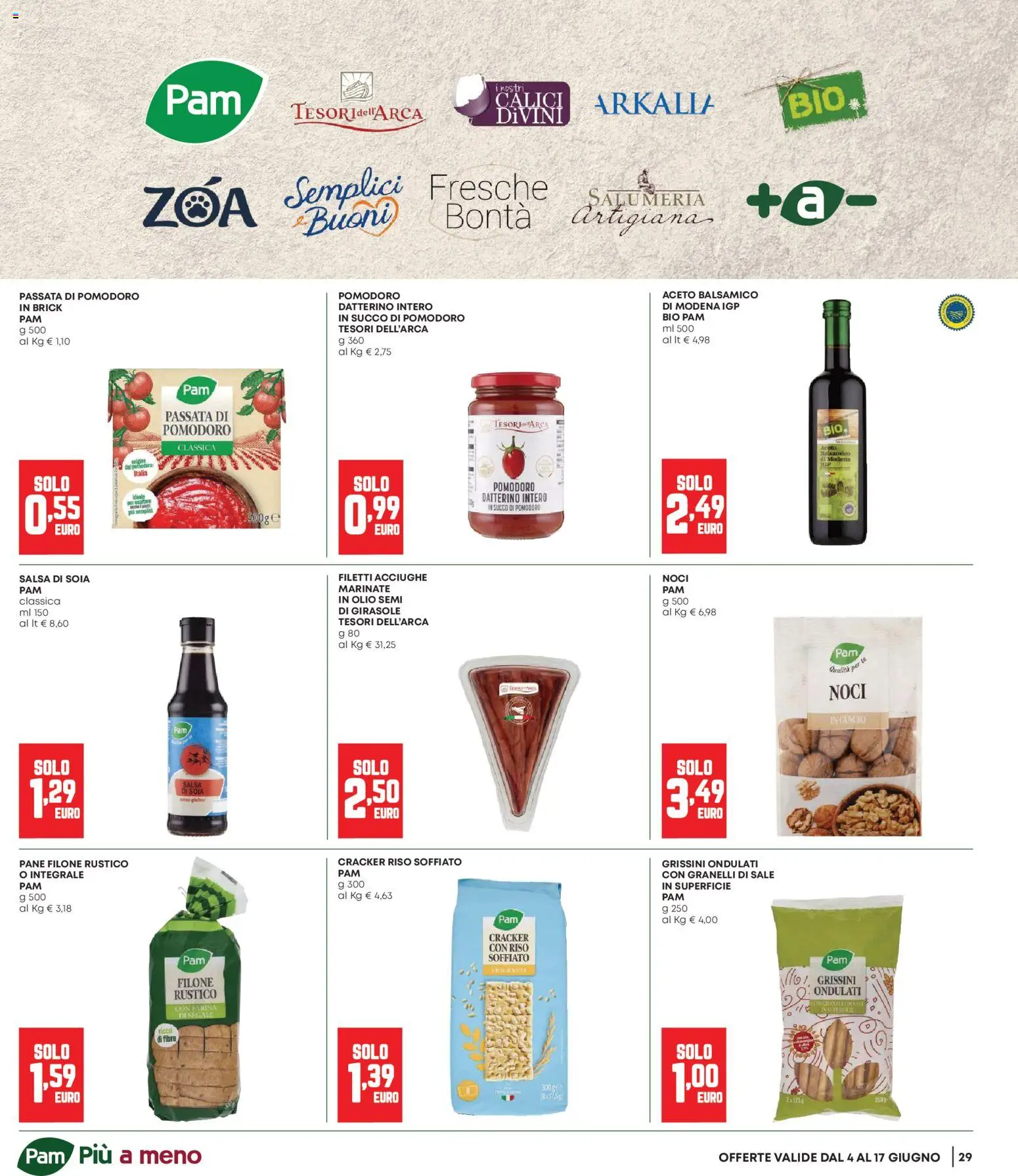 Volantino Panorama del 04.06.2026 | Pagina: 29 | Prodotti: Pane, Riso, Farina, Noci