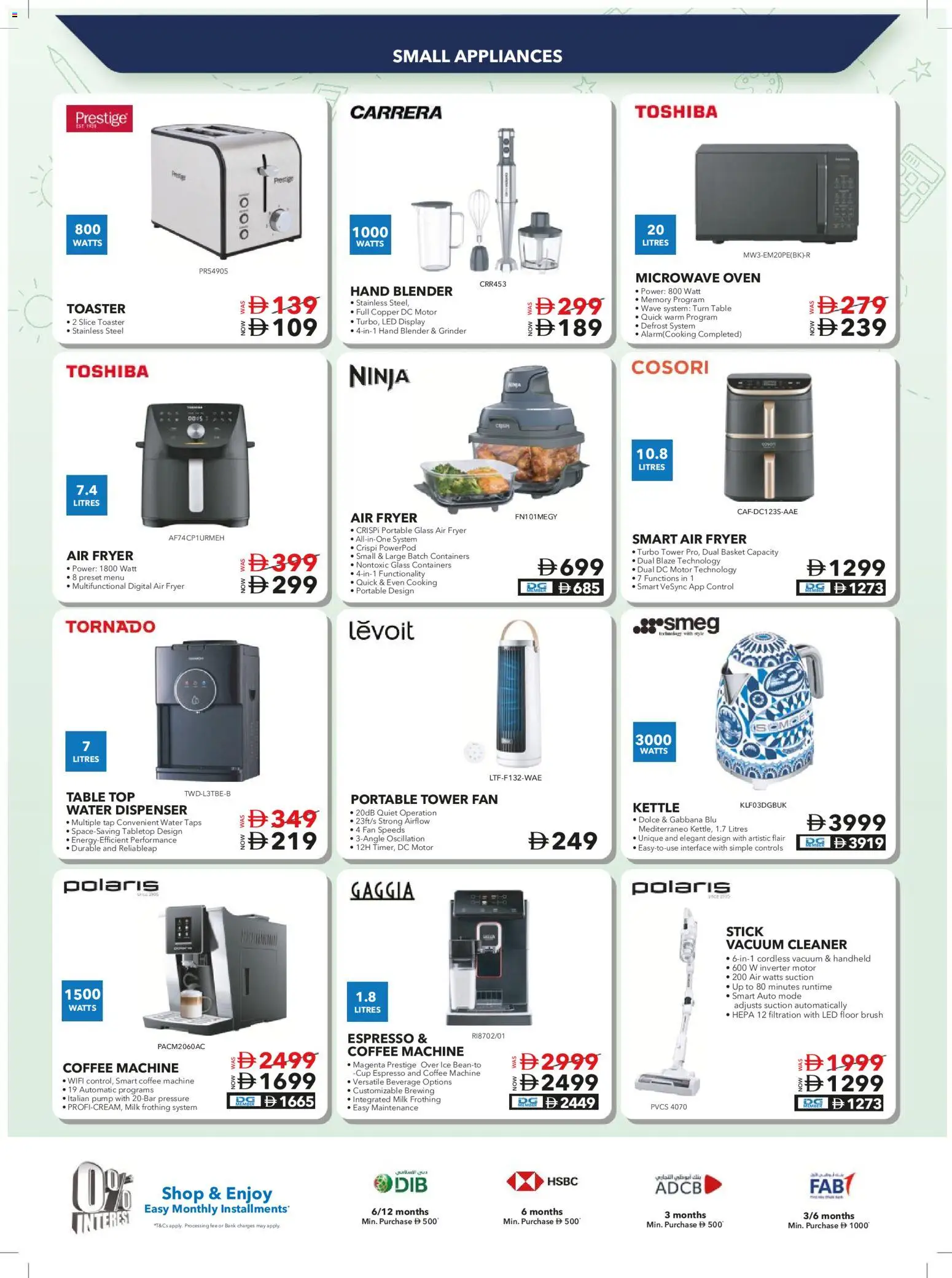 {H1} | Page: 54 | Products: Blender, Vacuum cleaner, Toaster, Fryer
