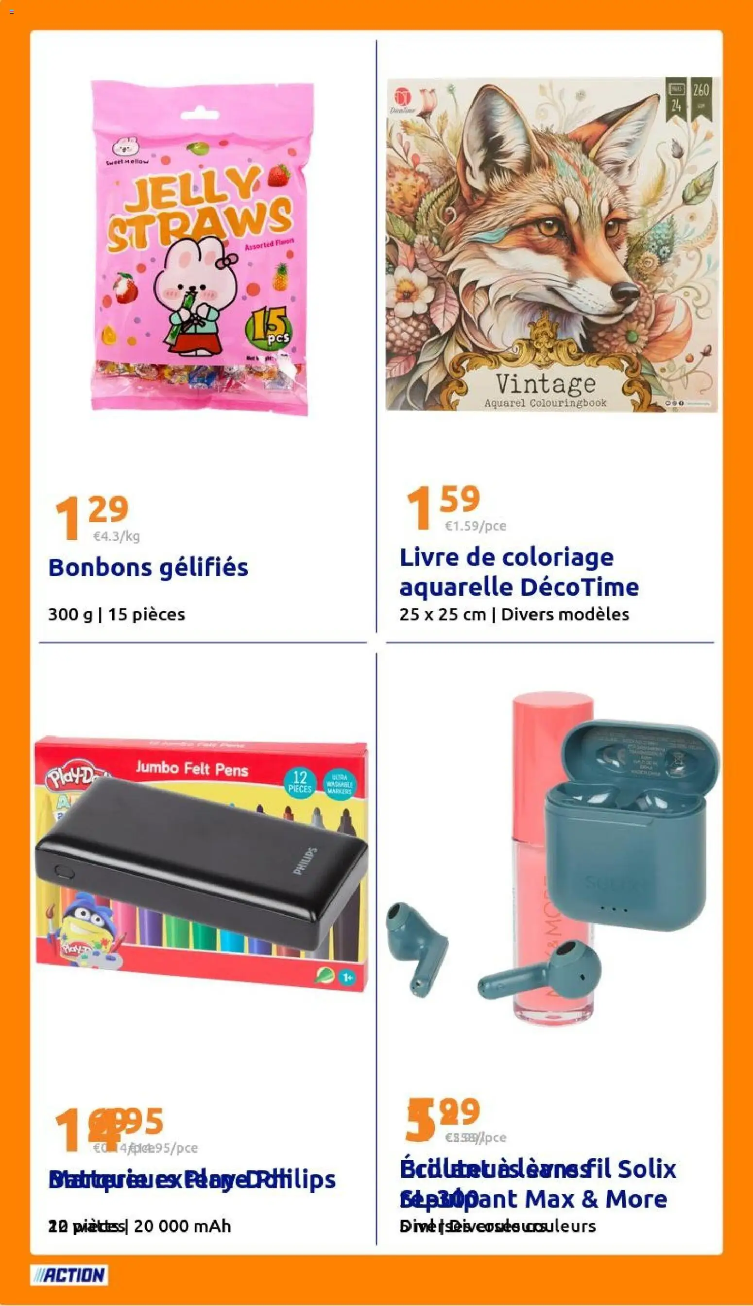 {H1} | Page: 28 | Produits: Livre de coloriage, Bonbons, Livre