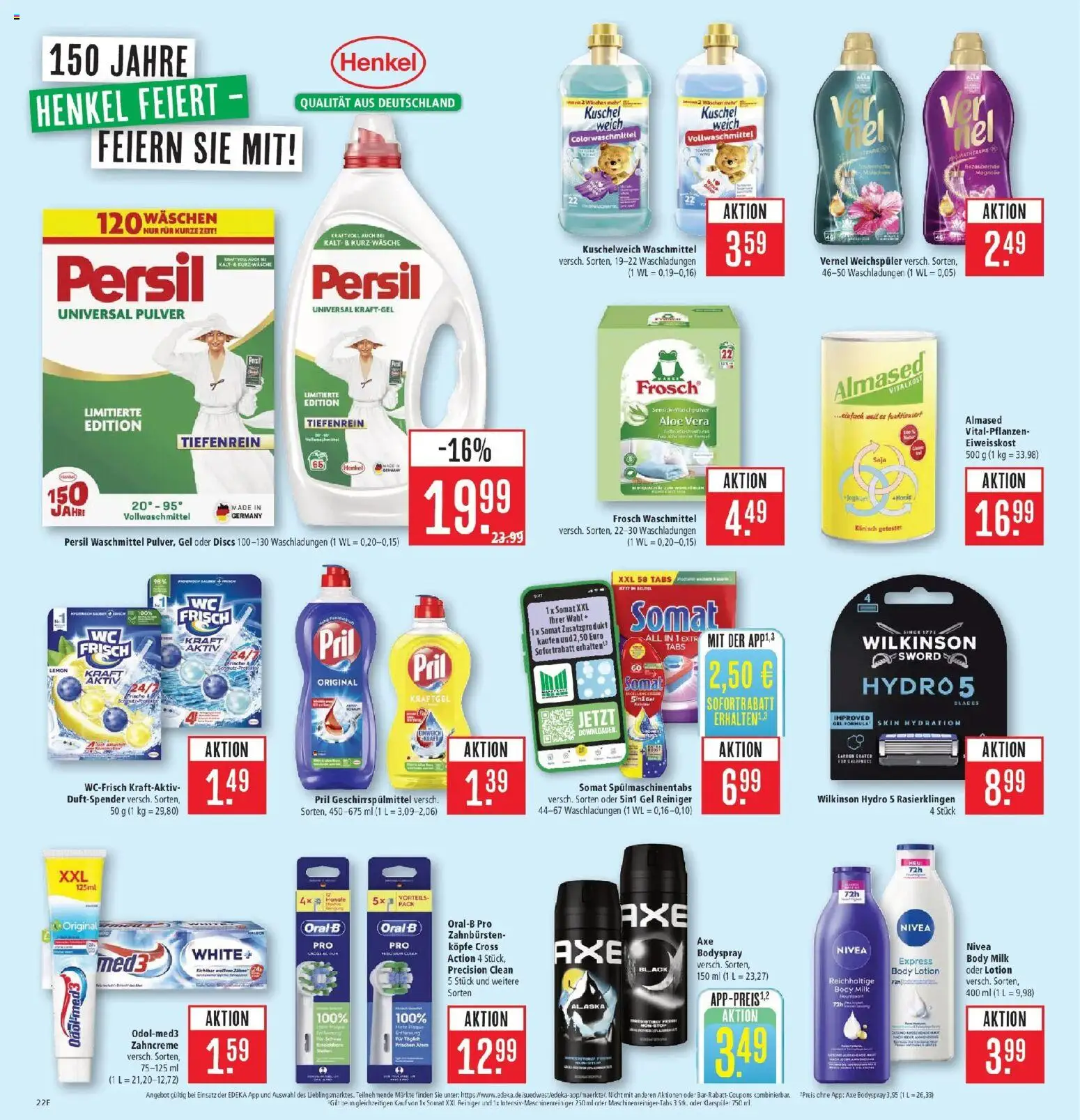 Marktkauf Prospekt Friedrichshafen (ab 03.08.2026) » Angebote online | Seite: 26 | Produkte: Kuschelweich, Body Lotion, Vernel, Persil