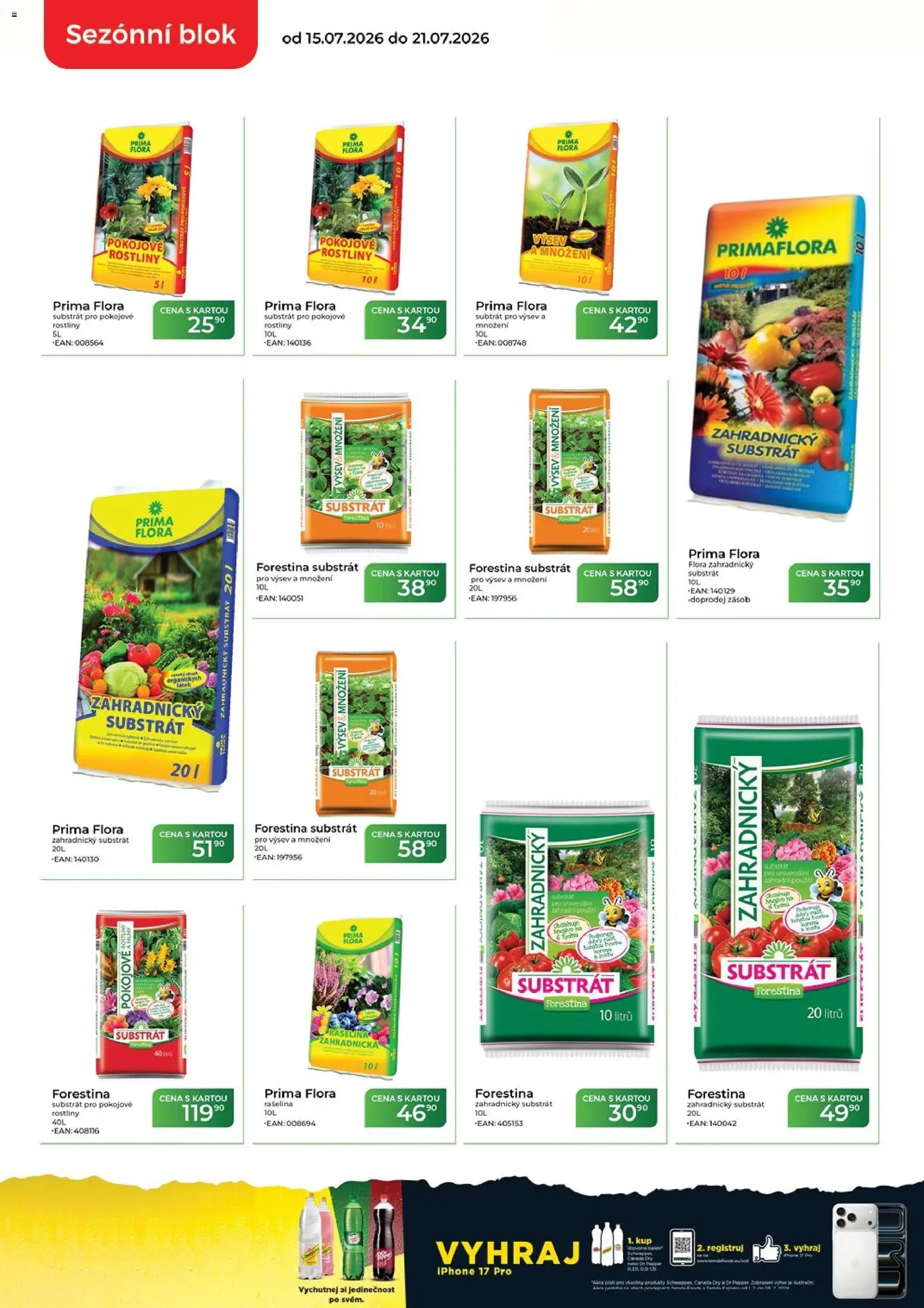 Tamda Foods leták od 15.07.2026 | Strana: 6 | Produkty: Iphone, Substrát, Rostliny, Zahradnický substrát