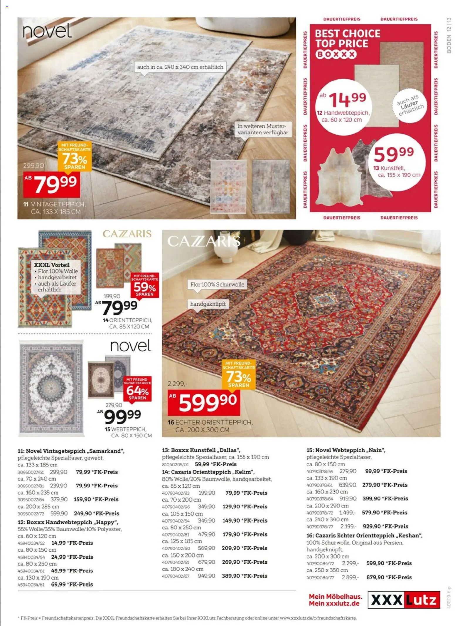 XXXLutz Bis zu 73% auf Wohnaccessoires – gültig ab 05.09.2026 | Seite: 13 | Produkte: Top, Orientteppich