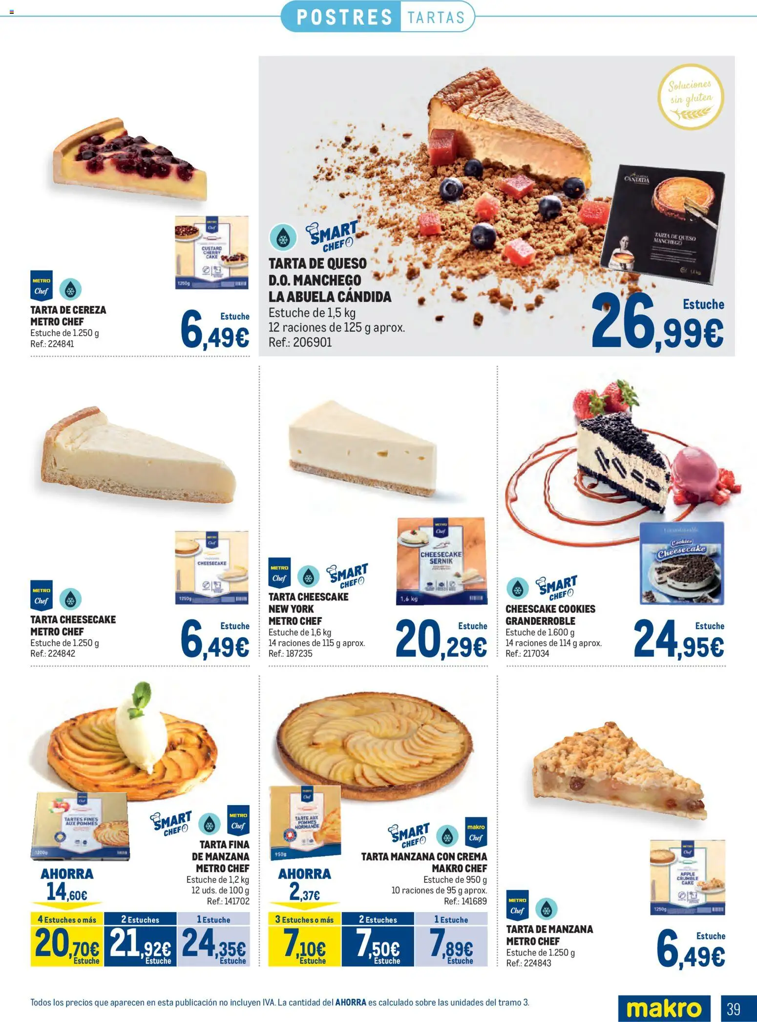 Makro Congelados Centro │ válido desde el 04.05.2026 | Página: 39 | Productos: Queso, Manzana, Crema
