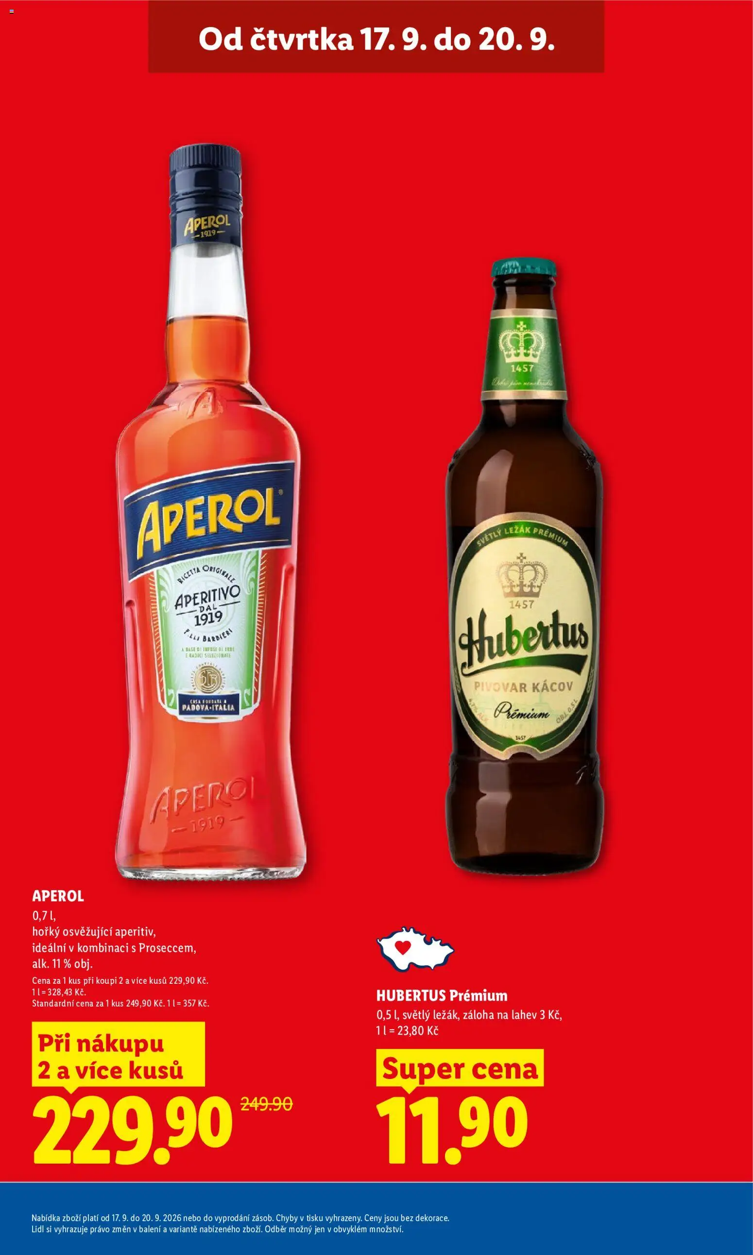 Lidl leták od 17.09.2026 | Strana: 5 | Produkty: Aperitivo, Aperol, Láhev