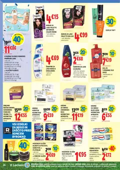 E.leclerc katalog akcije – veljaven od 17.06.2026 | Stran: 26 | Izdelki: Vložki, Barva za lase, Zobna pasta, Barva