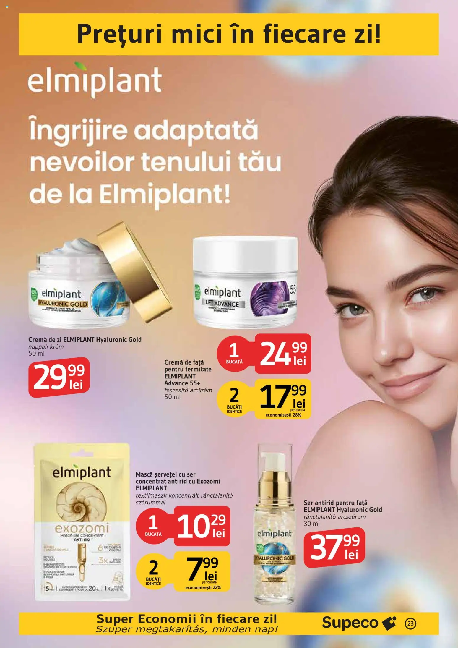 Noul catalog Supeco – valabil de la 20.08.2026 | Pagină: 23 | Produse: Cremă de zi, Mici, Cremă