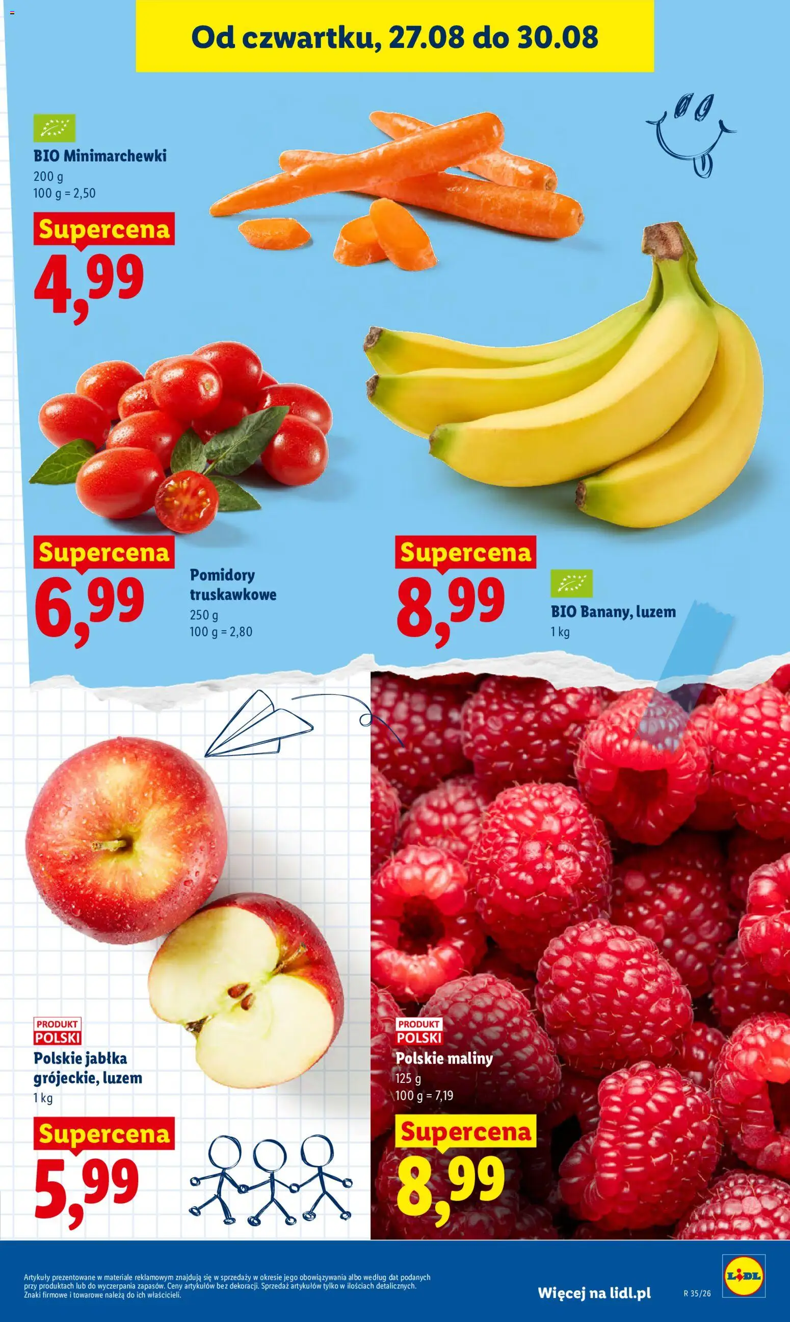 Lidl Polsko leták od 27.08.2026 | Strana: 59 | Produkty: Jablka, Maliny