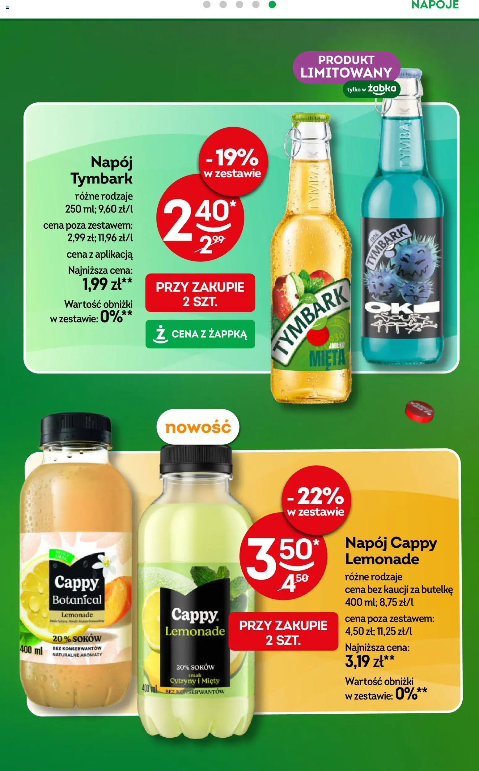 Żabka gazetka od 01.07.2026 | Strona: 28 | Produkty: Napoje, Cytryny, Mięta