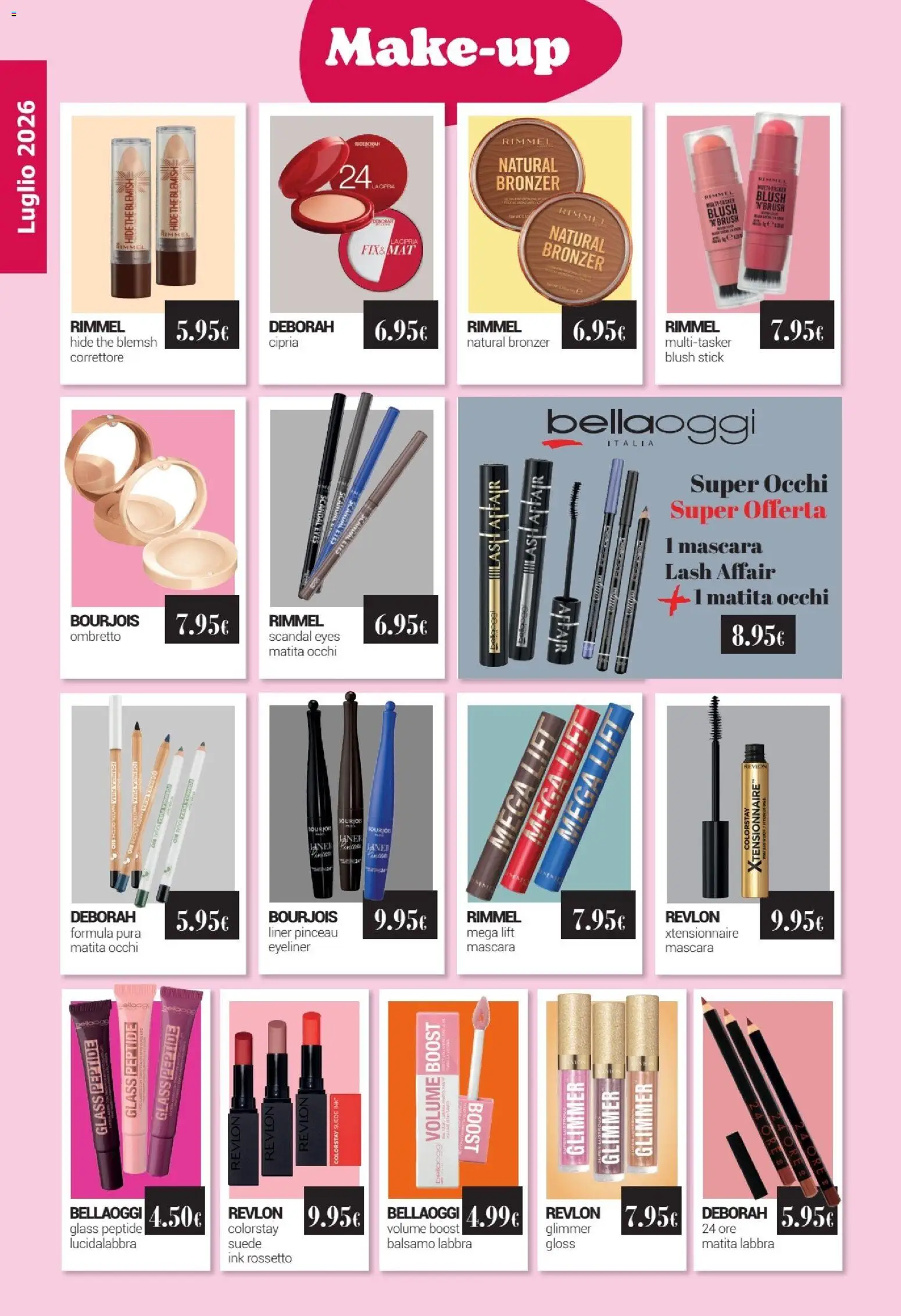 Volantino Tigotà del 01/07/2026 | Pagina: 4 | Prodotti: Eyeliner, Correttore, Cipria, Blush