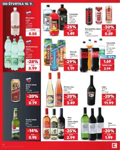 Kaufland leták platný od 10.09.2026 | Strana: 52 | Produkty: Voda, Coca cola, Cola, Baileys
