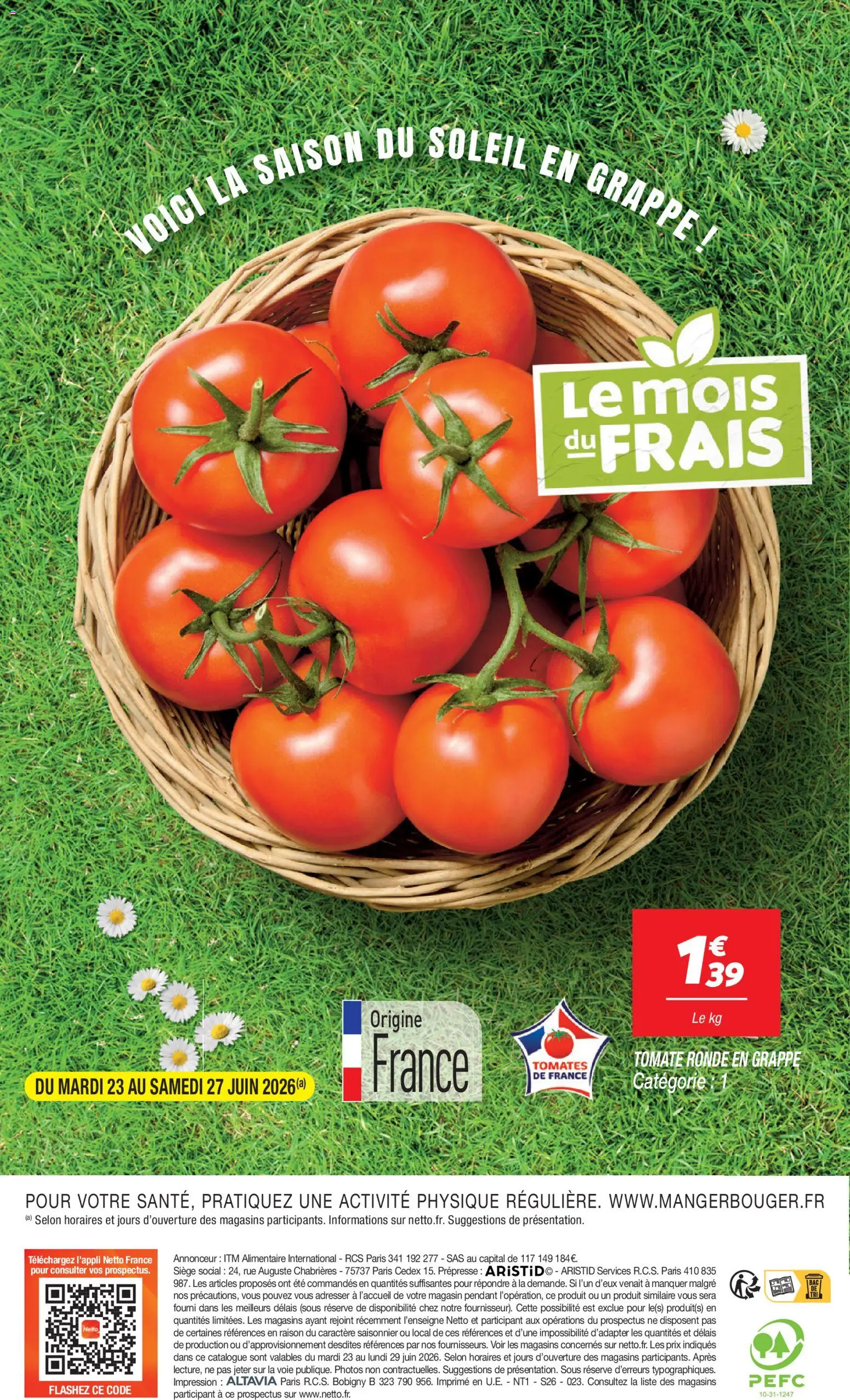 {H1} | Page: 22 | Produits: Tomates