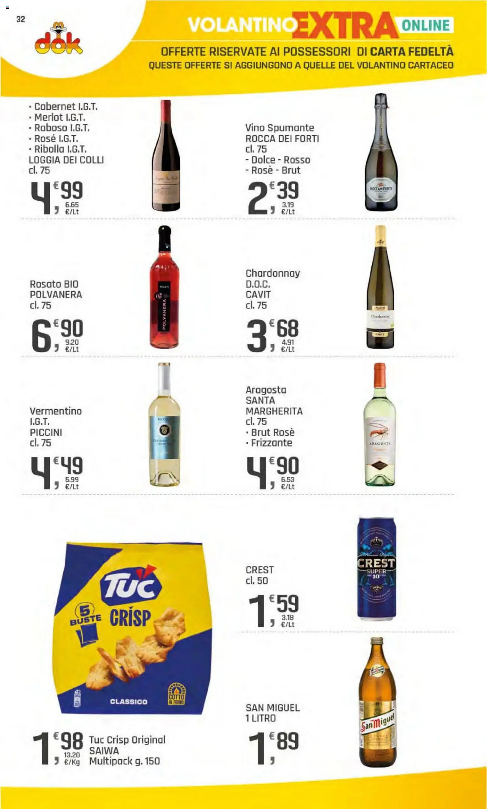 Volantino DOK del 23/07/2026 | Pagina: 32 | Prodotti: Vino, Spumante