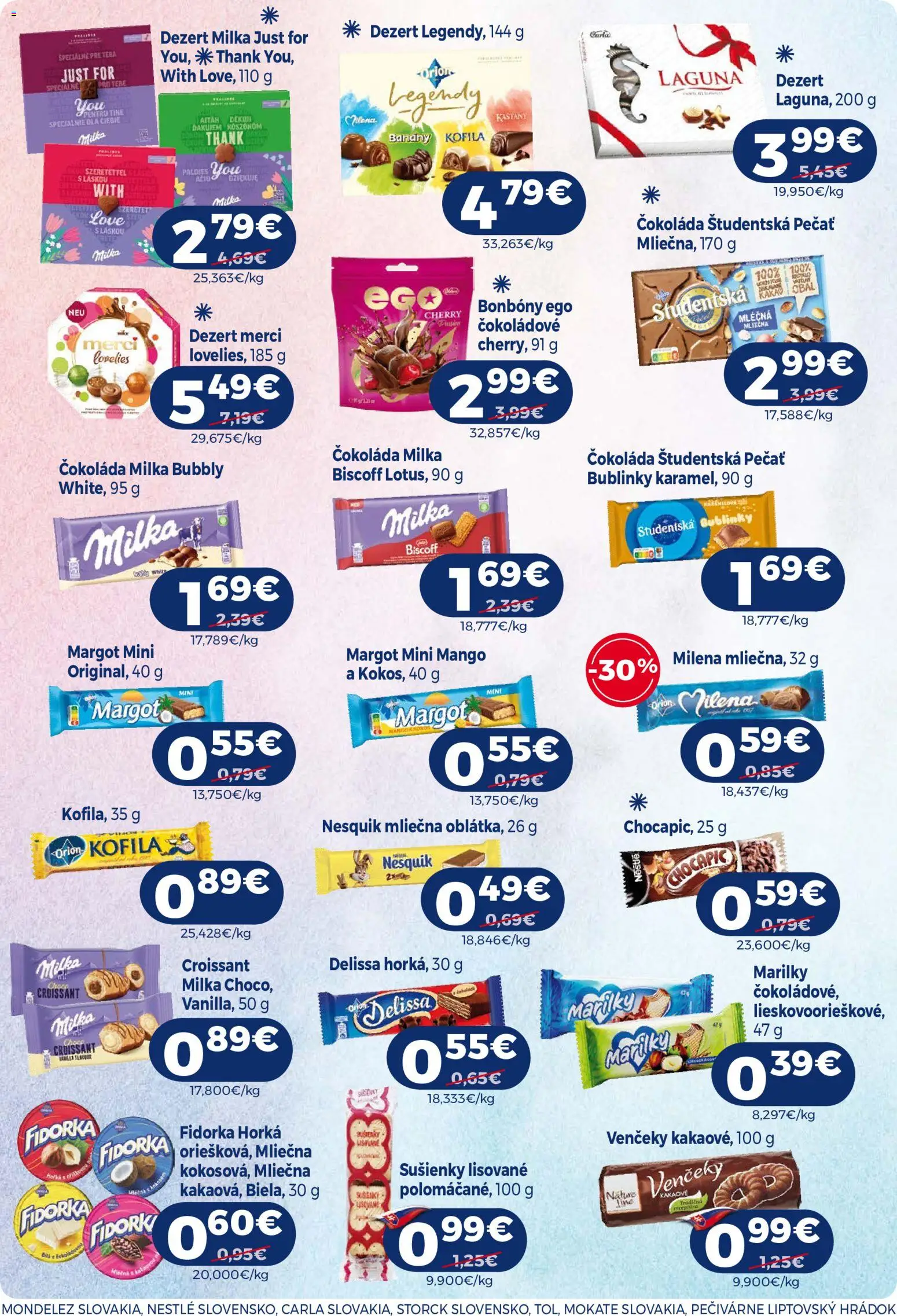 Nové Milk Agro akcie – leták je platný od 24.06.2026 | Strana: 8 | Produkty: Croissant, Chocapic, Milka, Nesquik