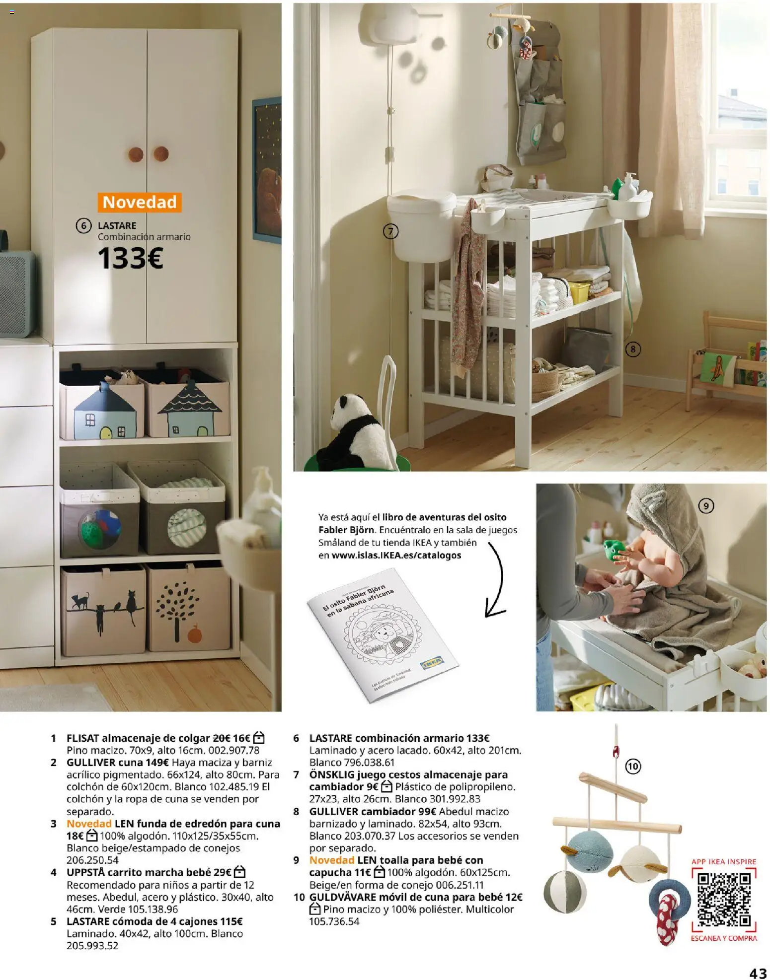 IKEA - Domitorios │ válido desde el 01/09/2026 | Página: 43 | Productos: Cómoda, Ropa, Conejo, Almacenaje