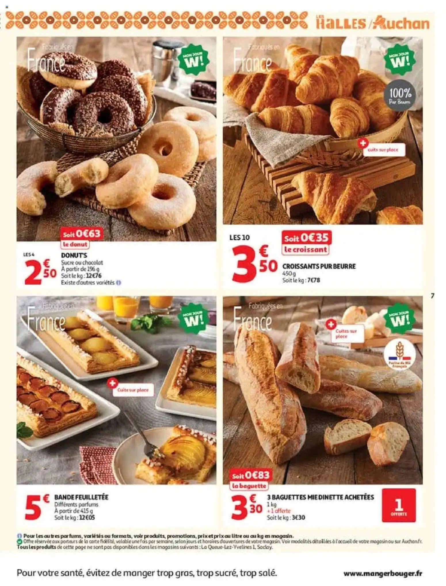 {H1} | Page: 7 | Produits: Donut, Baguette, Parfums, Beurre