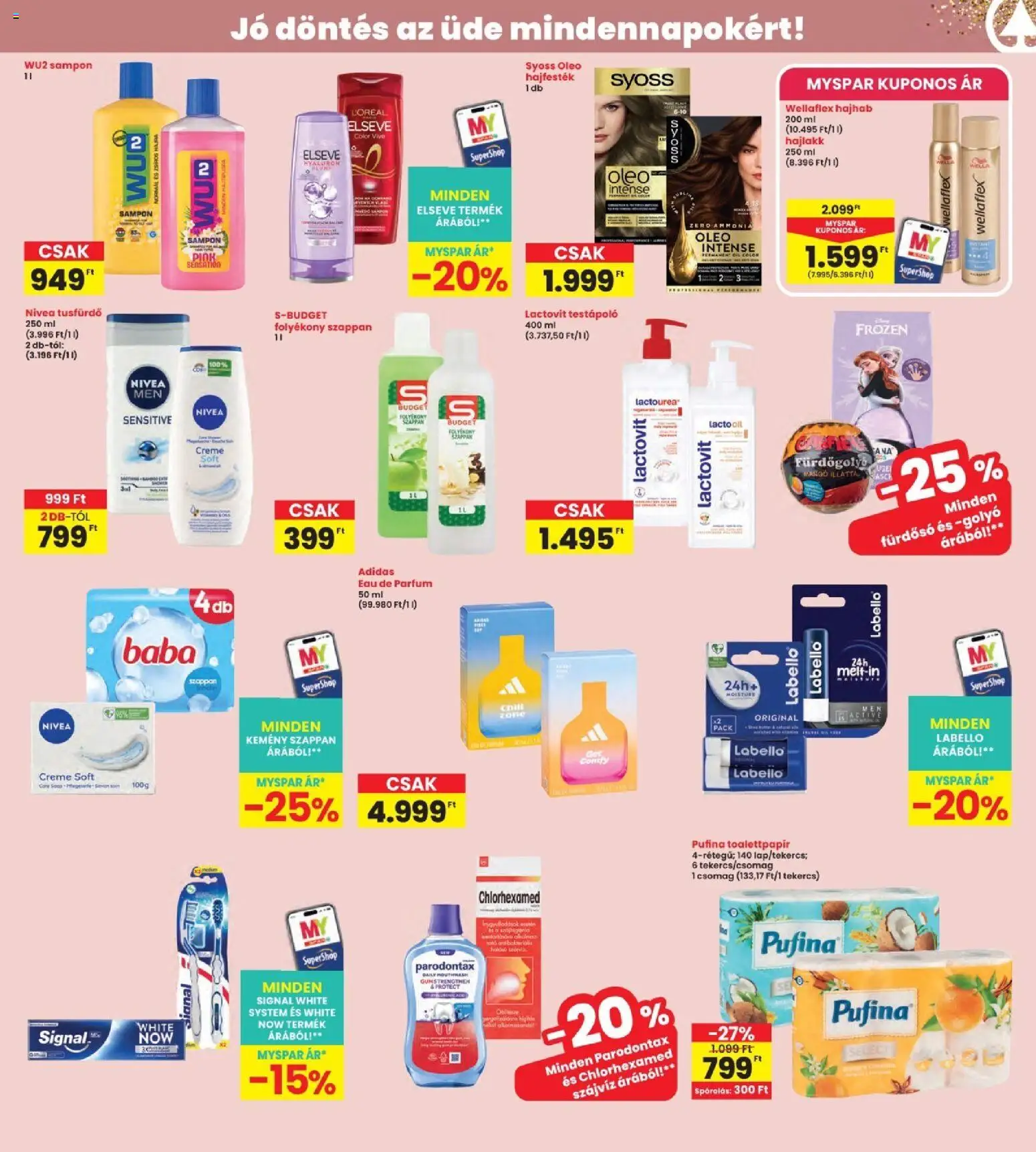 Interspar akciós ujság - amely érvényes a következő dátumtól: 28.05.2026 | Oldal: 37 | Termékek: Folyékony szappan, Fürdősó, Sampon, Szappan