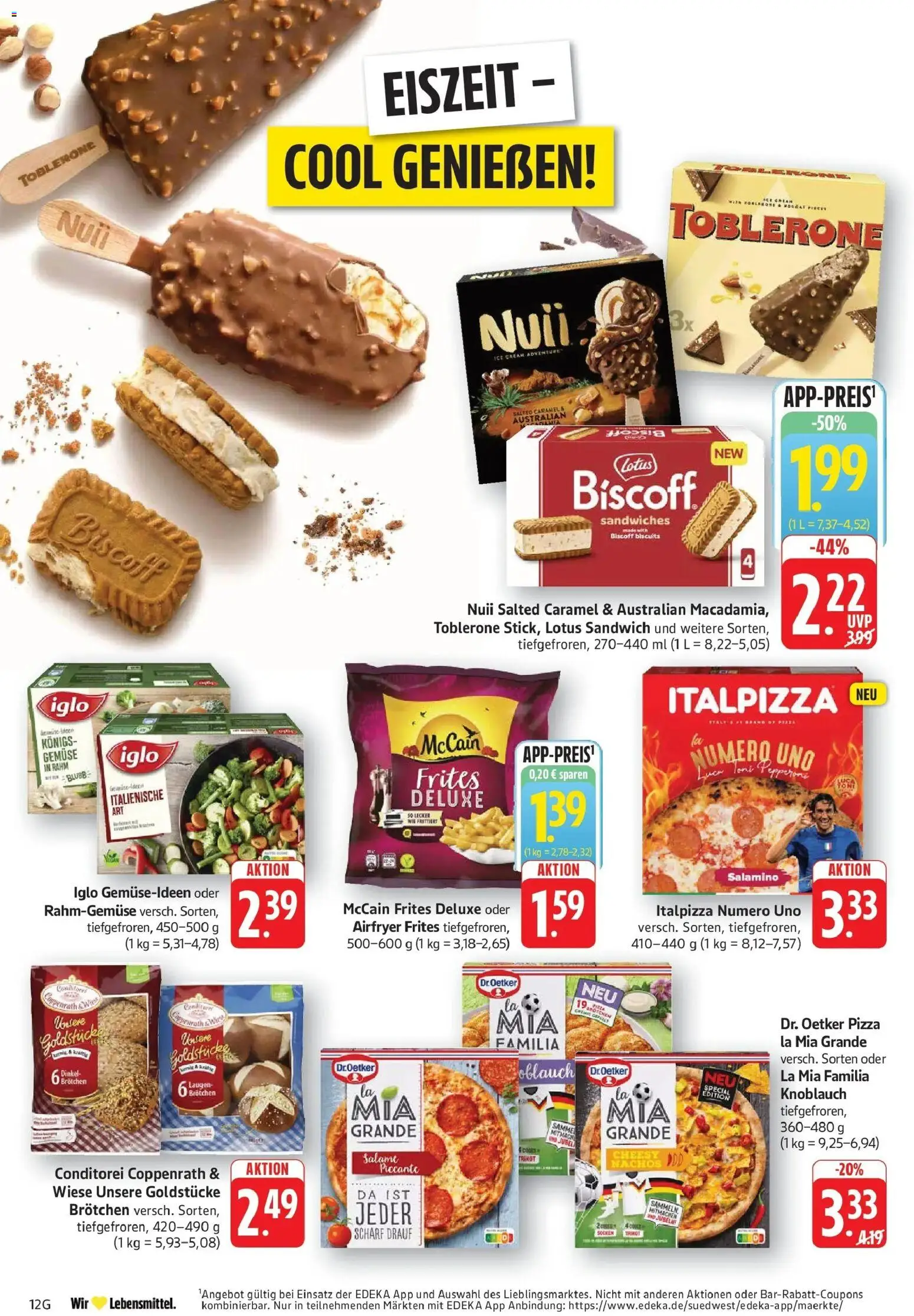 Edeka prospekt Geislingen – gültig ab 29.06.2026 | Seite: 14 | Produkte: Gemüse, Knoblauch, Socken, Pizza