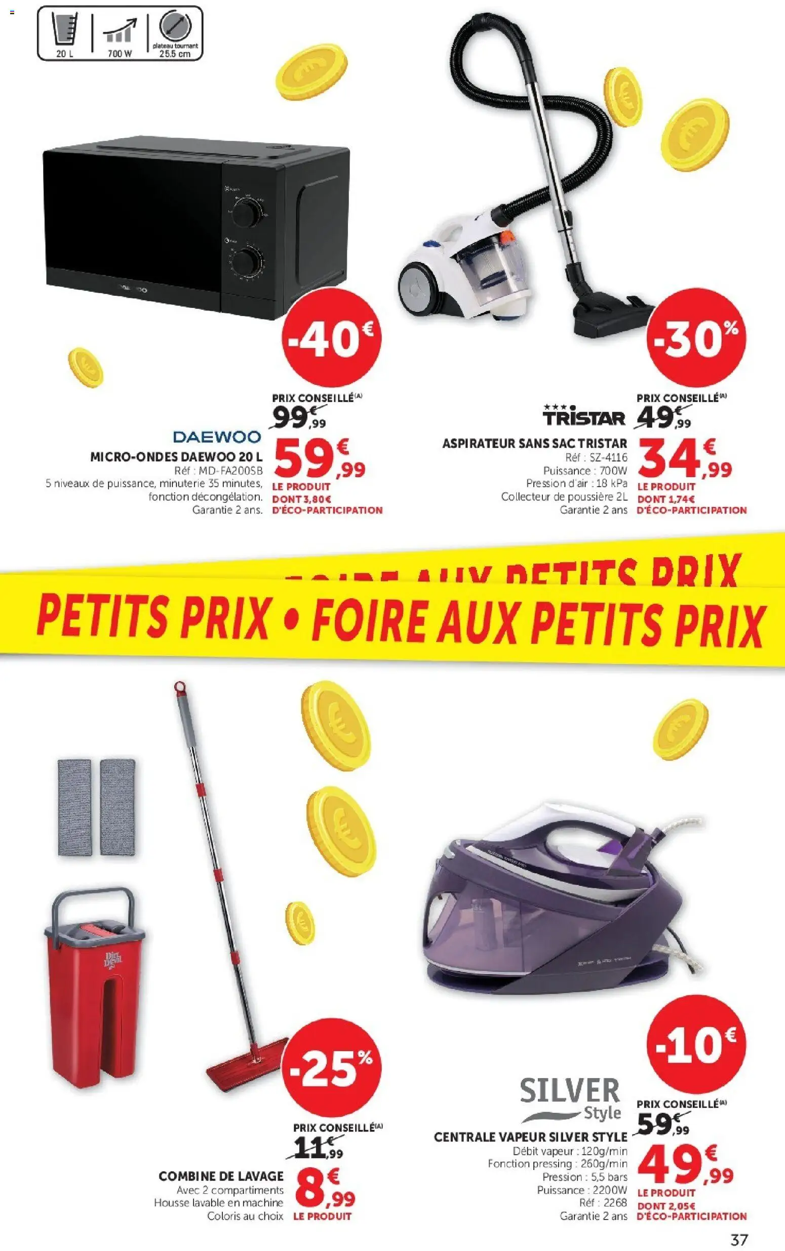 {H1} | Page: 37 | Produits: Plateau tournant, Sac, Aspirateur sans sac, Aspirateur