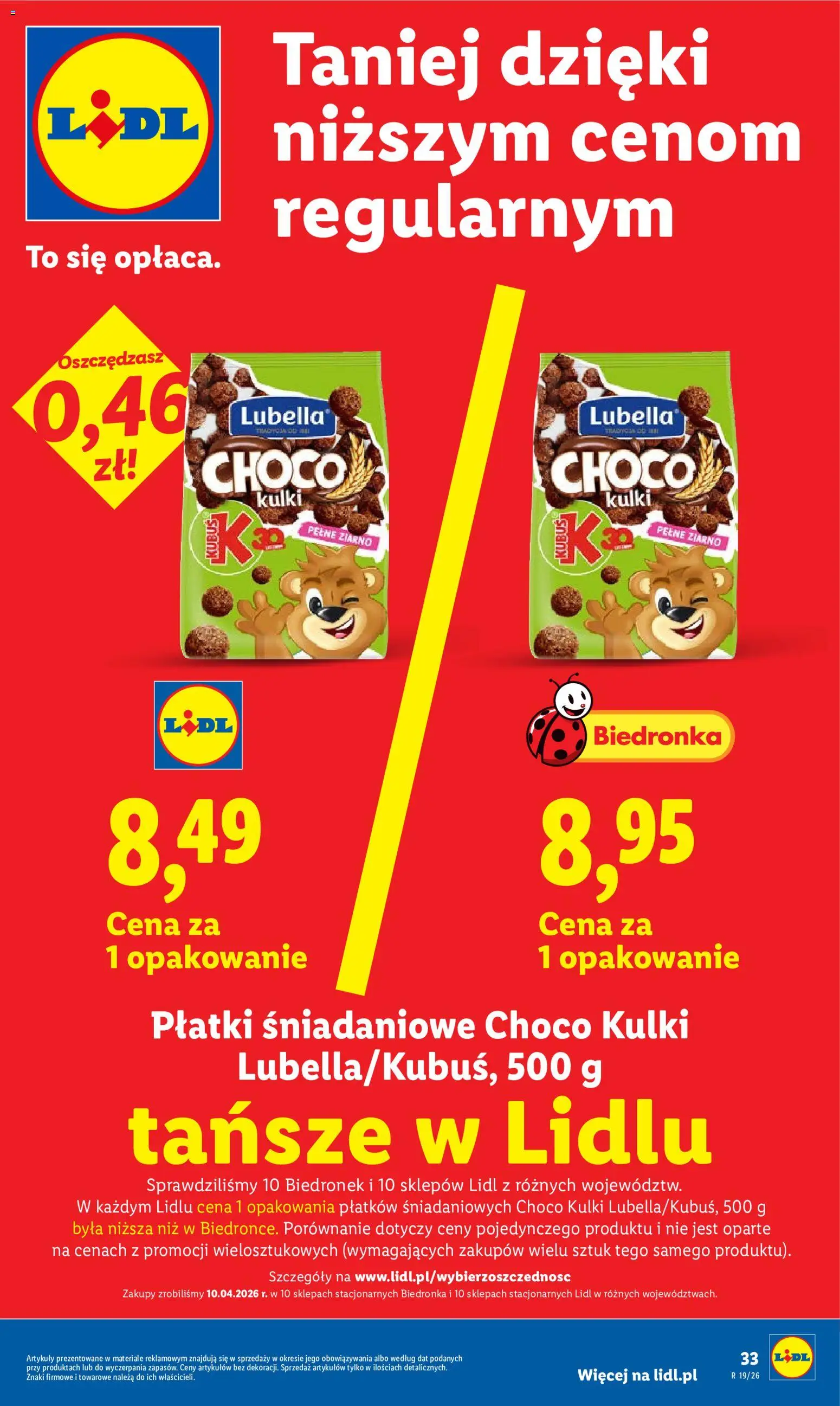 Lidl gazetka od 04.05.2026 | Strona: 33 | Produkty: Płatki śniadaniowe, Płatki