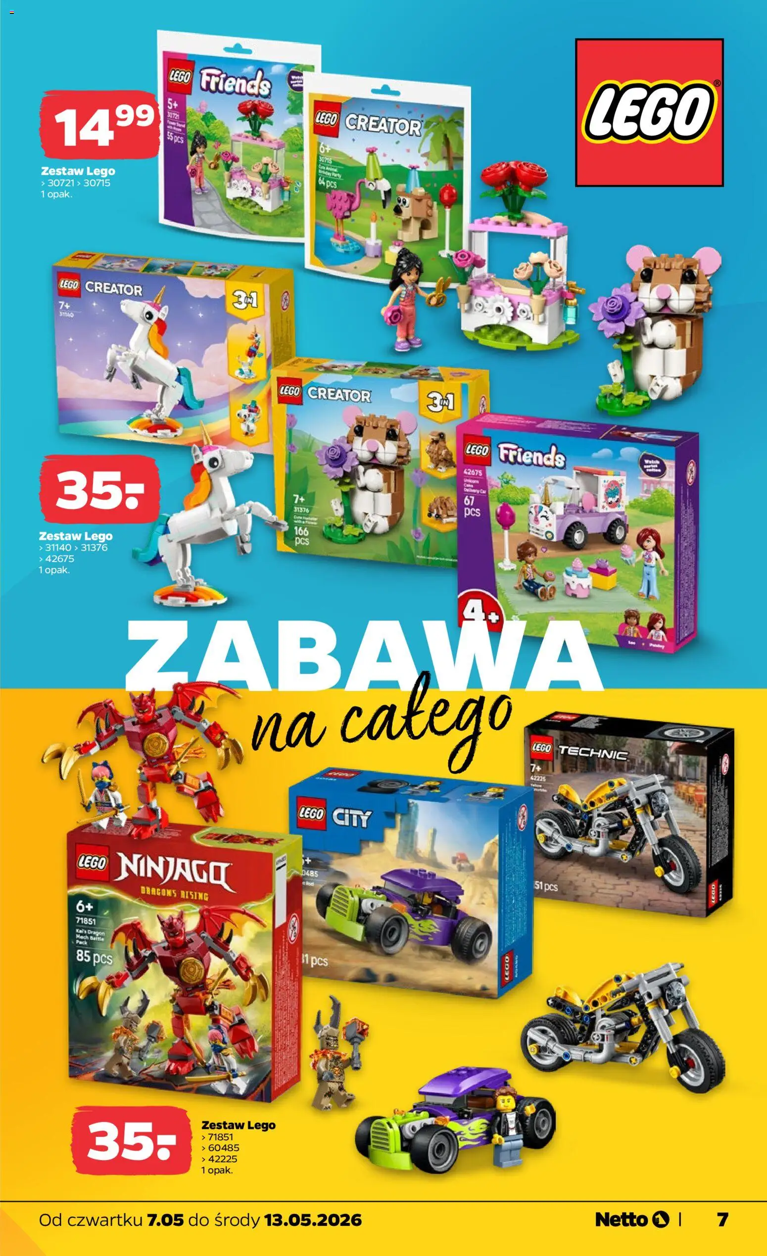 Netto gazetka od czwartku NonFood od 07.05.2026 | Strona: 7 | Produkty: PC, Lego