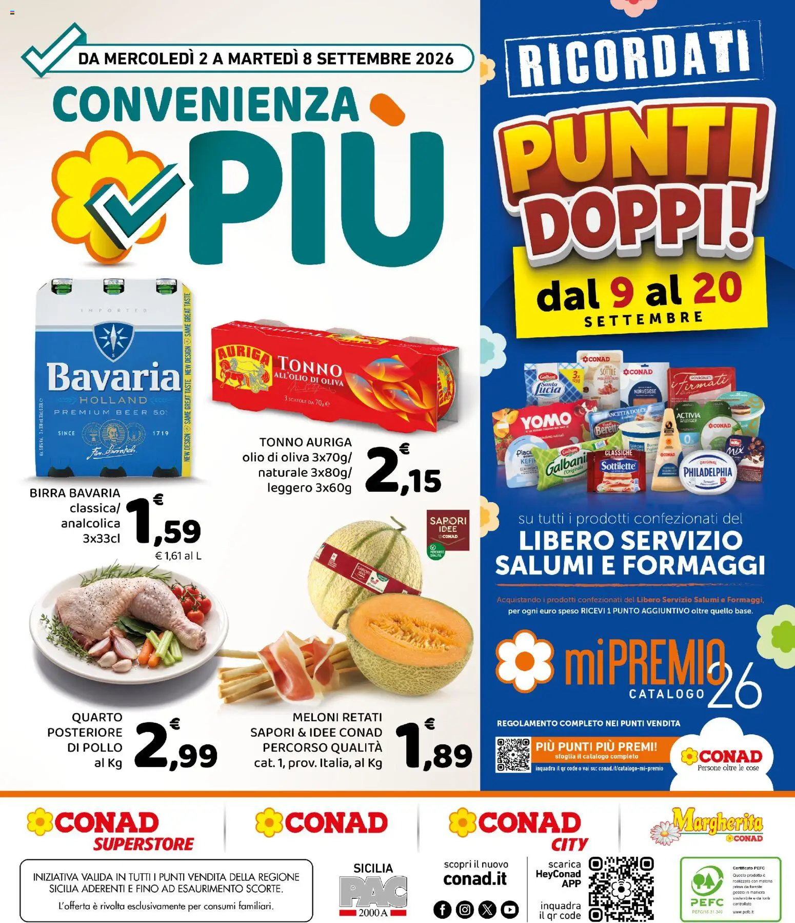 Volantino Conad del 02/09/2026 | Pagina: 8 | Prodotti: Kefir, Birra, Pollo, Tonno