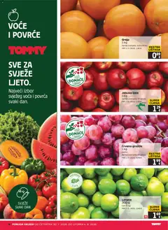 Tommy Katalog - Pregled kataloga iz trgovine Tommy, vrijedi od 30.07.2026 | Stranica: 4 | Proizvodi: Grejp, Povrće, Limeta, Jabuka